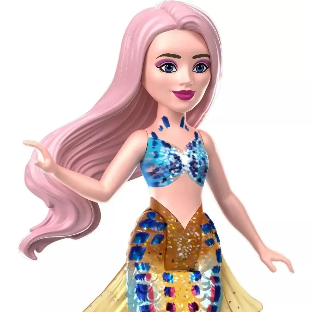 Mattel Disney Princess Toys, The Little Mermaid Ariel & Sisters Small Doll Set, Collection of 7 Mermaid Dolls, Inspired by the Movie | Poseable, Collectible, Family Fun - view 3