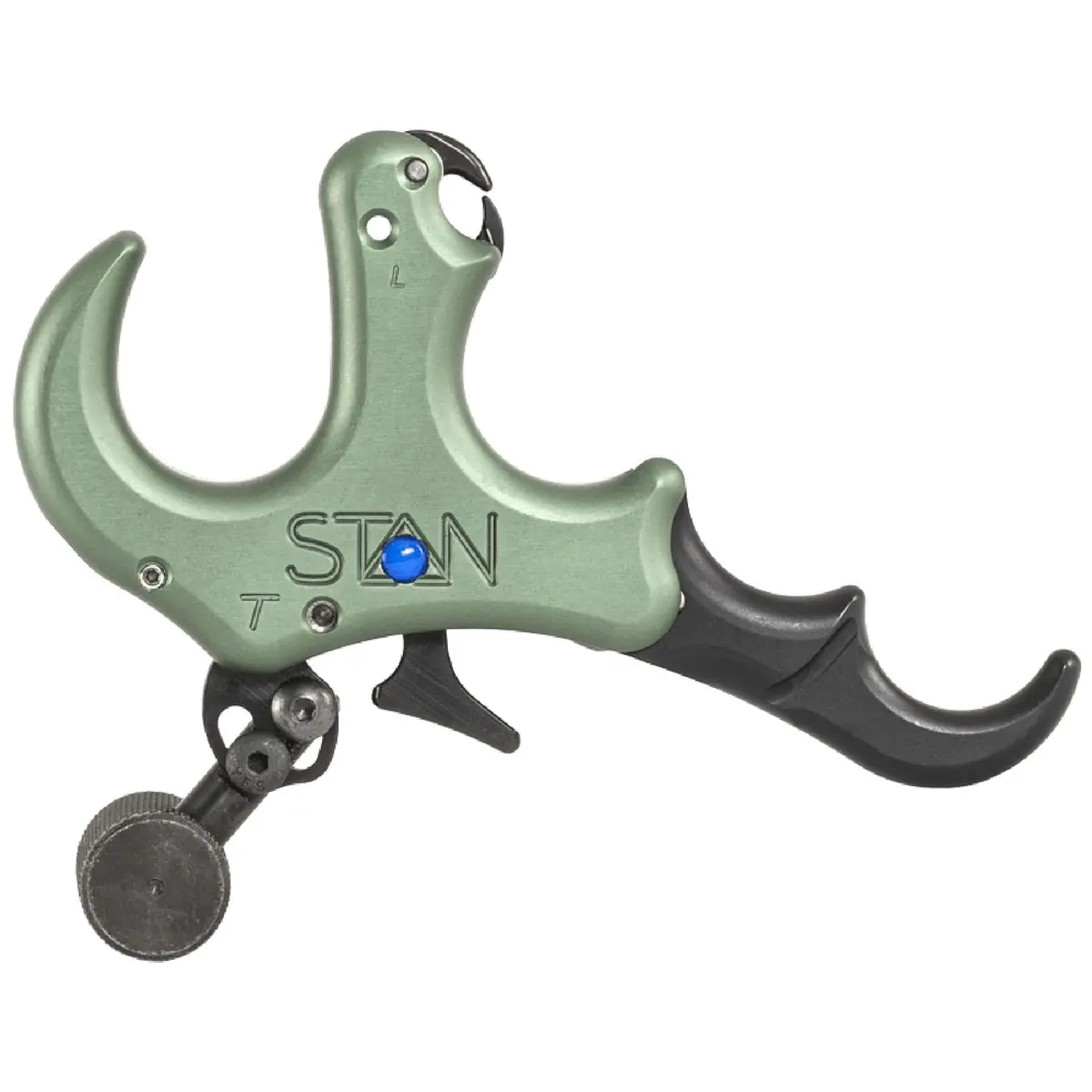 Stan OnneX Thumb Archery Release – Modular Trigger with Zero Travel, Adjustable Tension, 3 & 4 Finger Options, Sage, L - view 4