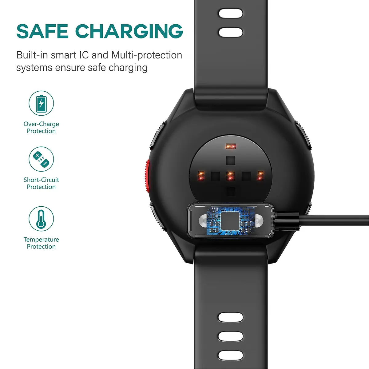 TUSITA Magnetic Charger Compatible with Polar Pacer, Pacer Pro, Ignite 3, Vantage V3, Vantage M3, 1M USB-A - view 6