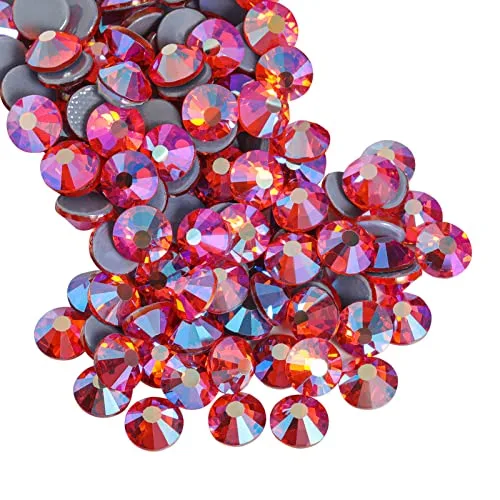 BEADSLAND Hotfix Rhinestones, Hyacinth AB, SS8 (2.3-2.5mm), 2880pcs | Glass Crystal Embellishments for Crafts - main product image