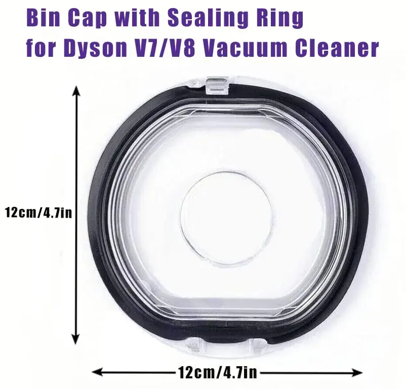 Chuancheng Dust Bin Lid Cap for Dyson V7 V8 Vacuum Cleaner Replacement Cover with Sealing Ring - view 5