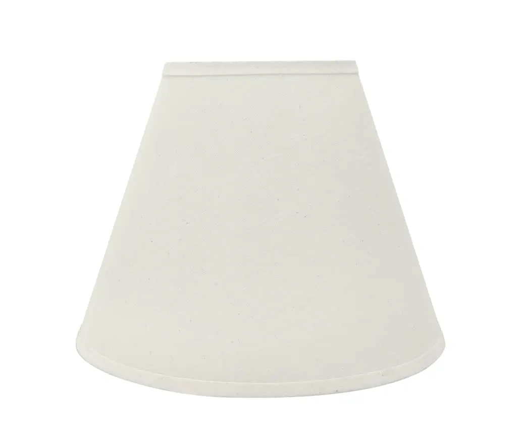 Aspen Creative 32290A Off White Linen Empire Lampshade 14" | Transitional Hardback Shade - main product image