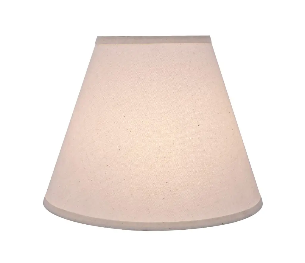 Aspen Creative 32290A Off White Linen Empire Lampshade 14" | Transitional Hardback Shade - view 3