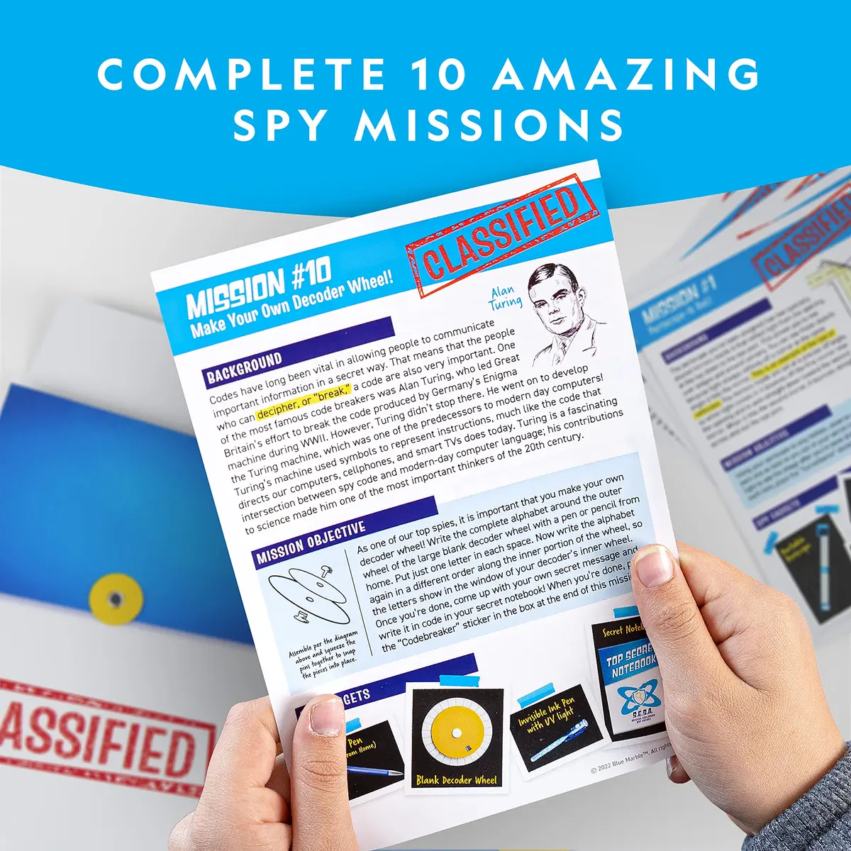 Blue Marble Spy Science Kit with 10 Secret Missions | Kids Spy Activity Set for Ages 8+ - view 2