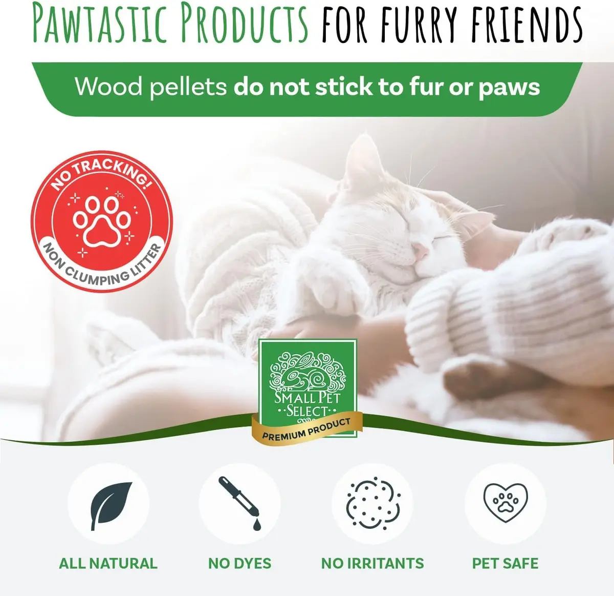 Small Pet Select Pine Pellet Bedding for Rabbits & Guinea Pigs | 20 lb | Natural, Eco-Friendly & Absorbent - view 4
