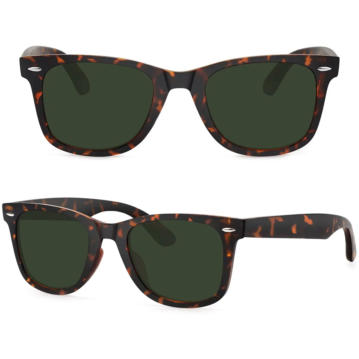 MEETSUN Polarized Sunglasses for Women, Classic Retro Square UV400 | Glare Reduction & UV Protection - view 3