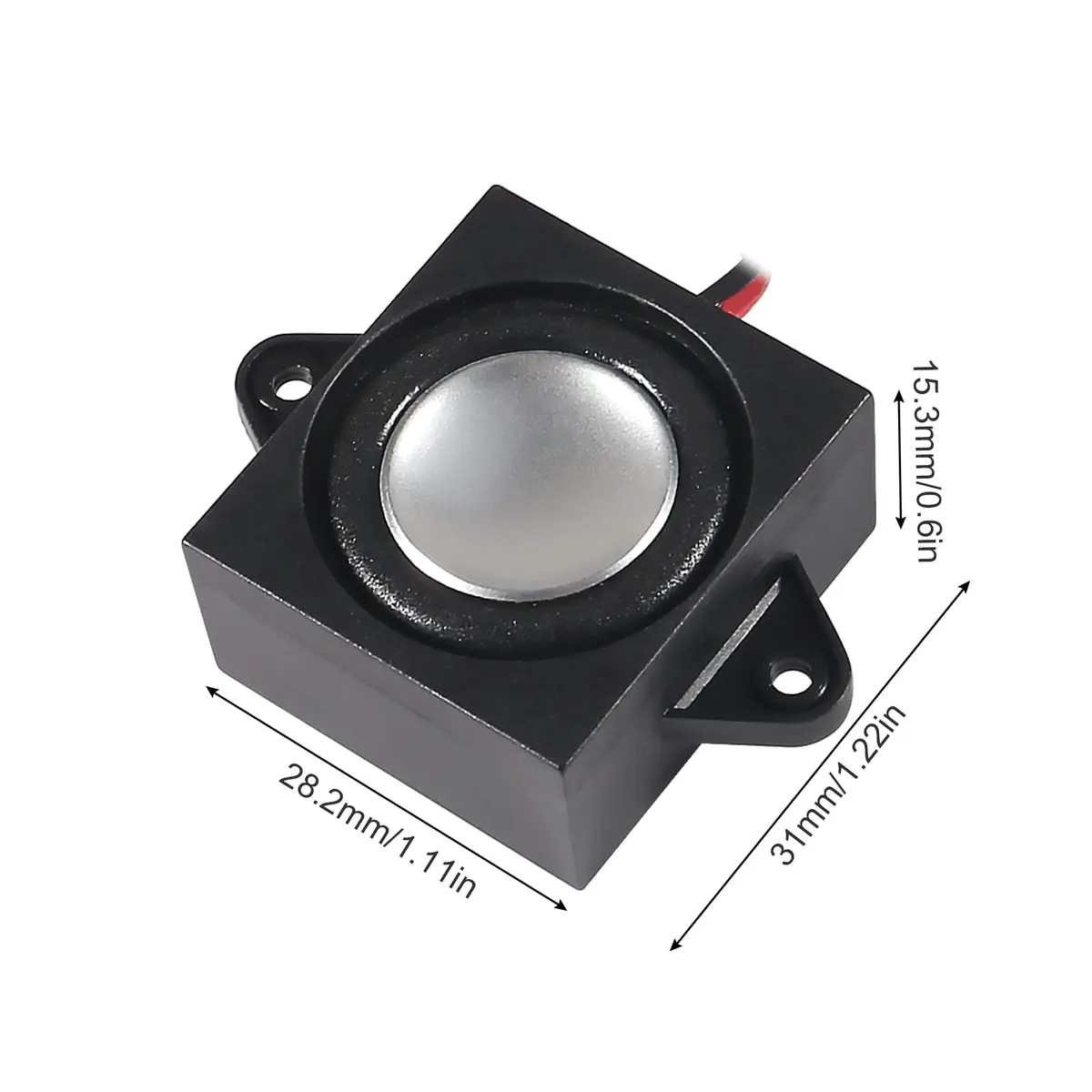 DWEII Mini Speaker 3 Watt 8 Ohm Rectangular Prism with JST-PH2.0 Interface (4-Pack, 15mm Thick) - view 5