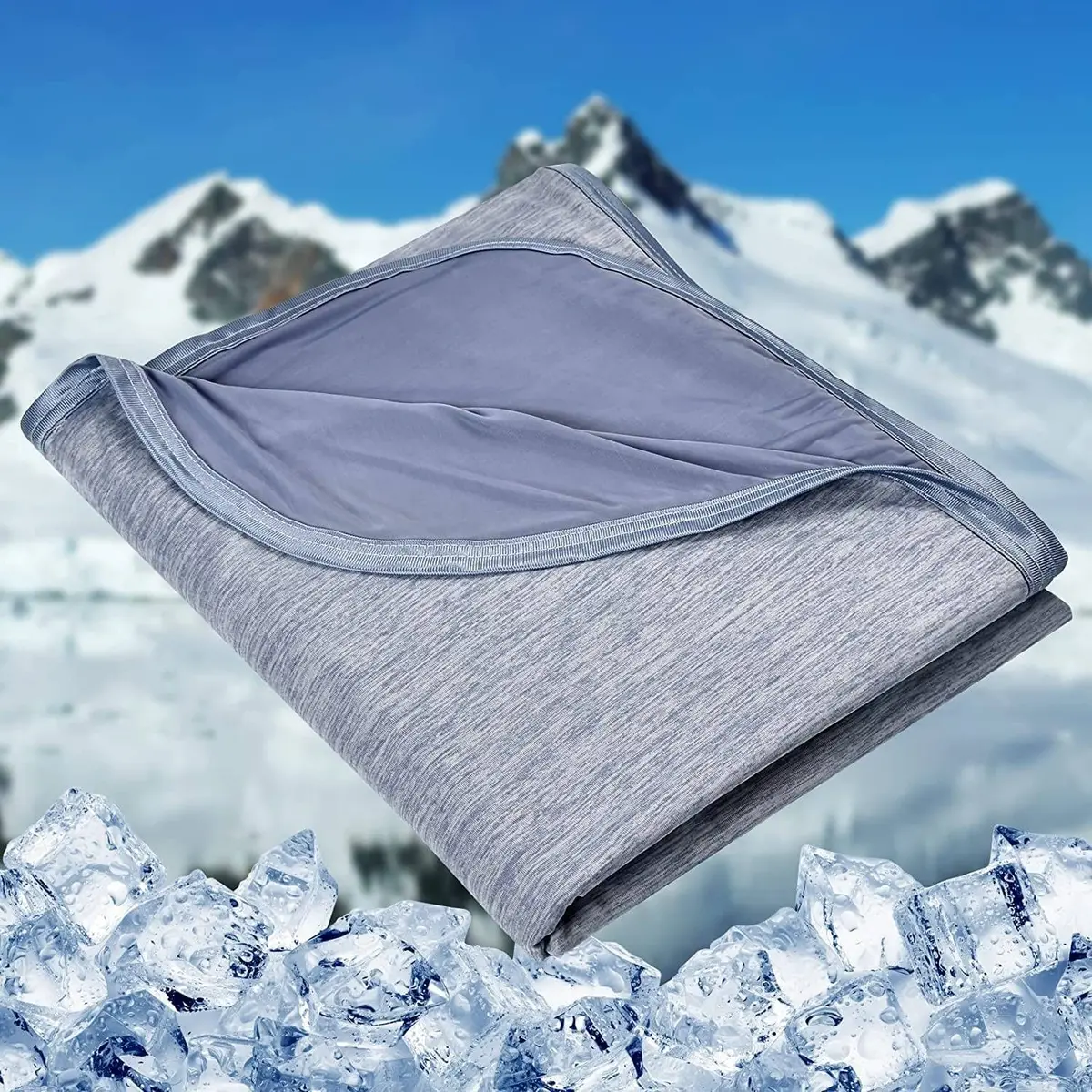 HOMFINE Cooling Blanket for Hot Sleepers King Size | Reversible Double-Sided Design with Q-Max 0.439 for Instant Cool - main product image