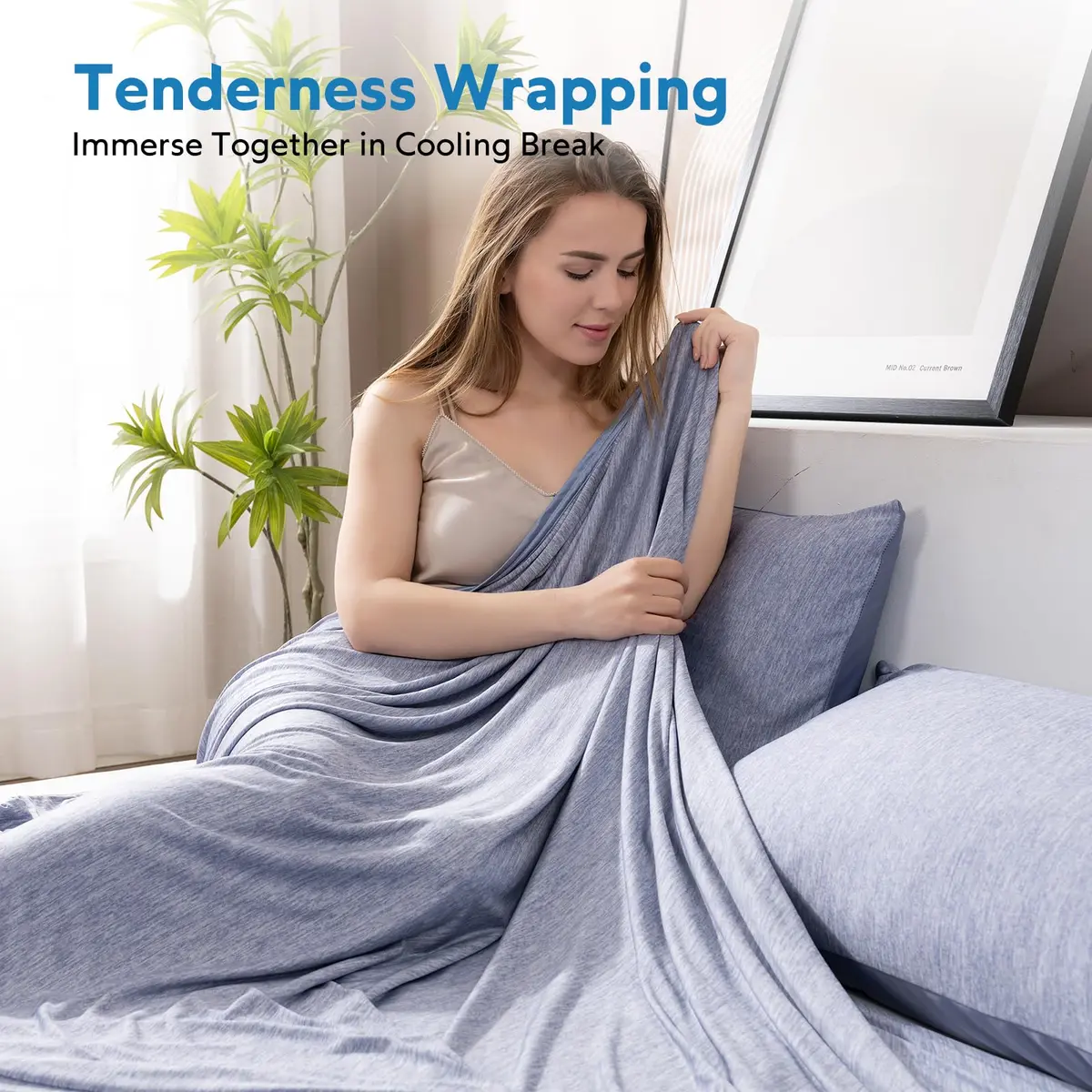 HOMFINE Cooling Blanket for Hot Sleepers King Size | Reversible Double-Sided Design with Q-Max 0.439 for Instant Cool - view 5