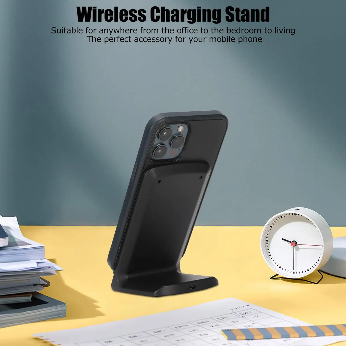 VBESTLIFE Charging Stand | Wireless & Fast Charging, 15W, Tabletop, USB Type C (70-120 chars) - view 8