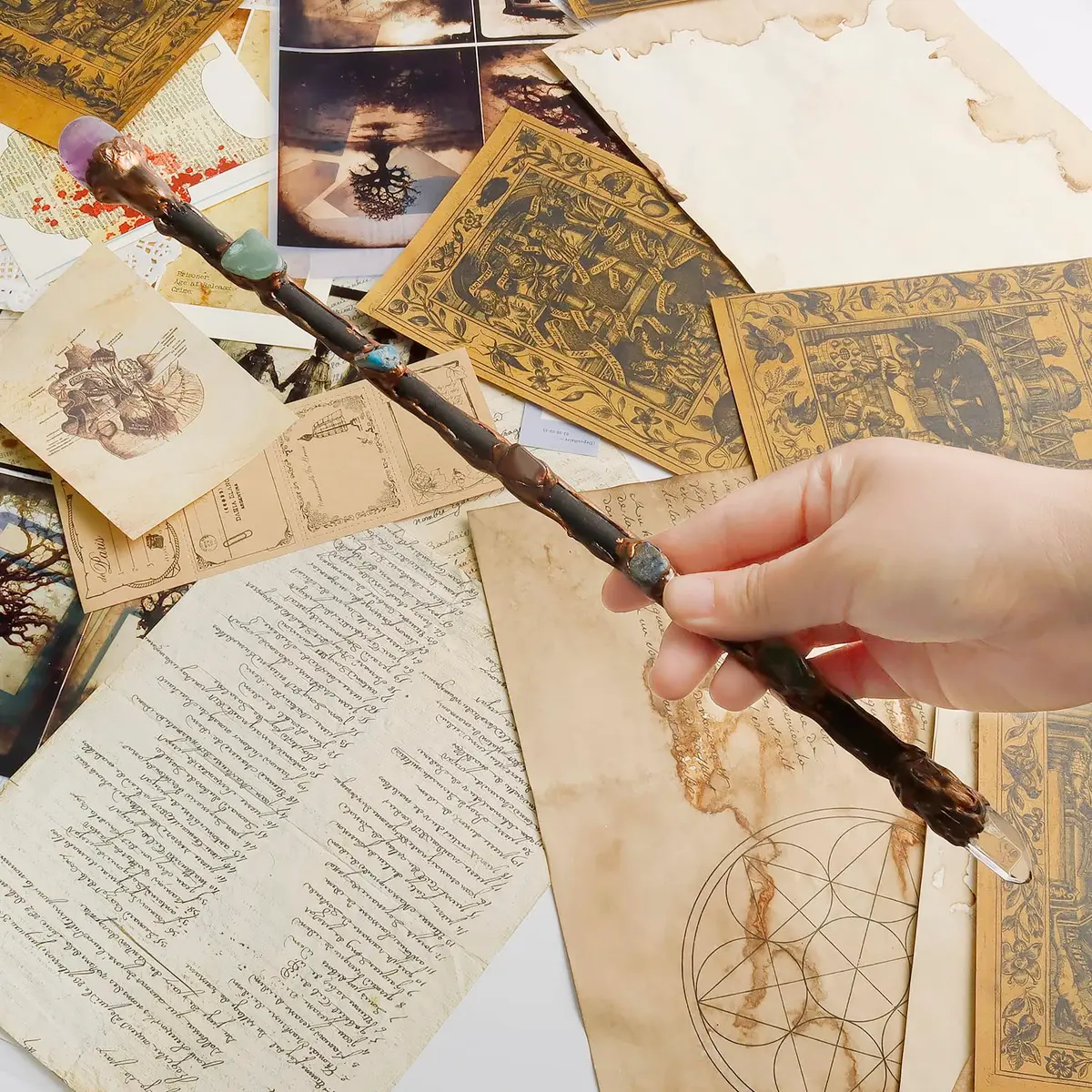 Rich Boxer Wizard Wand 33cm | Handcrafted Crystal Decor for Witches & Wizards - view 7