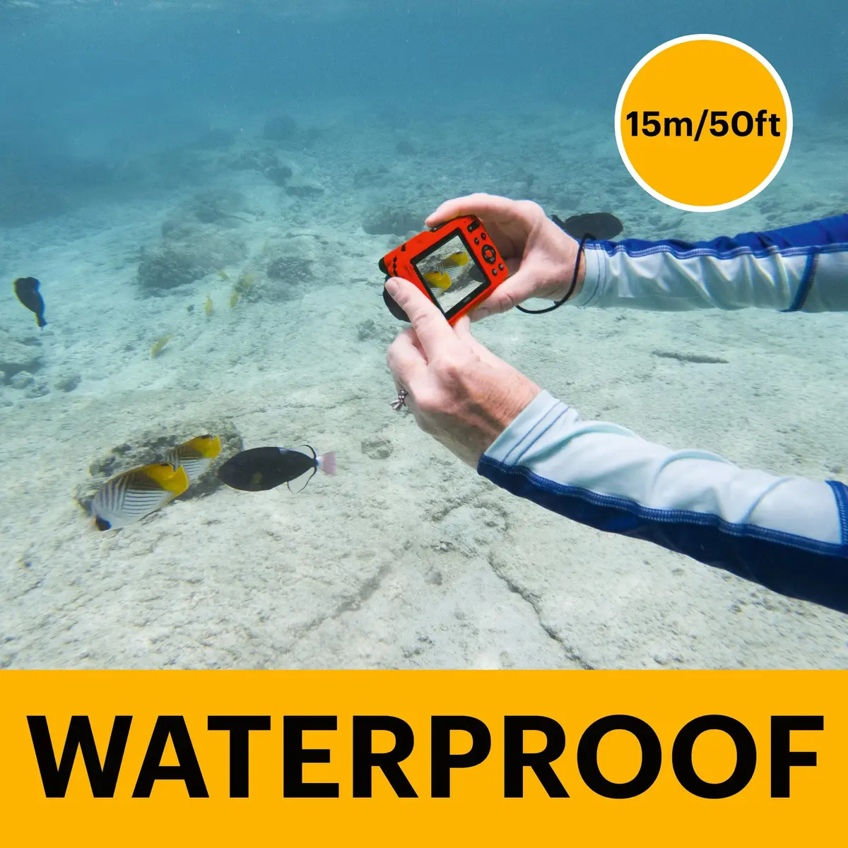 KODAK PIXPRO WPZ2 Waterproof Digital Camera 16MP 4X Optical Zoom 15m Red | 1080p HD Video - view 3