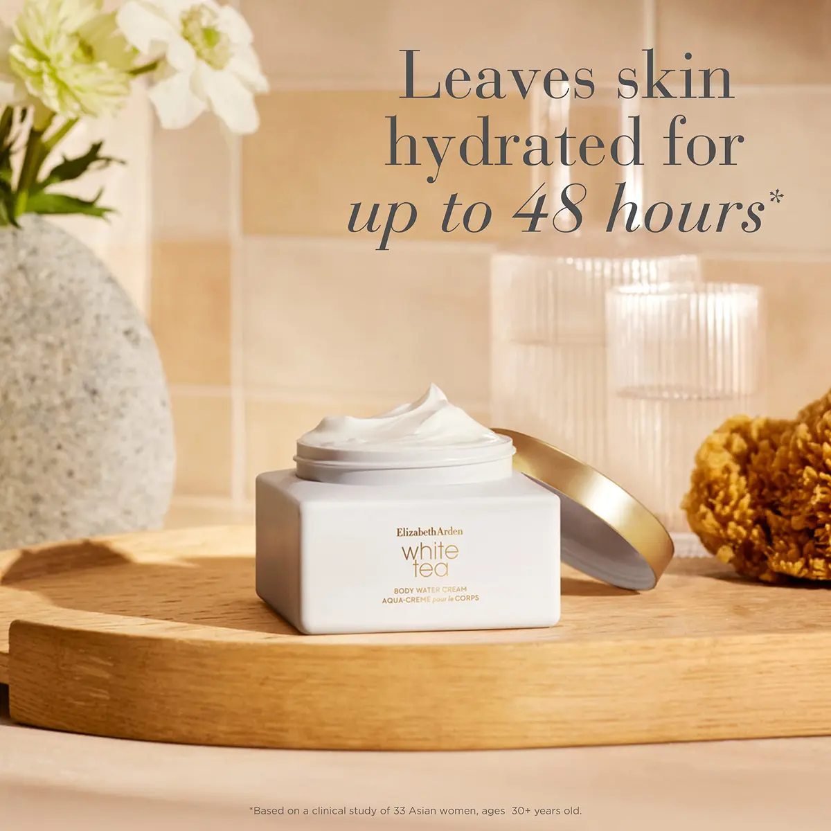 Elizabeth Arden White Tea Body Water Cream 7.6 Oz | Hydrates & Supports Collagen - view 5