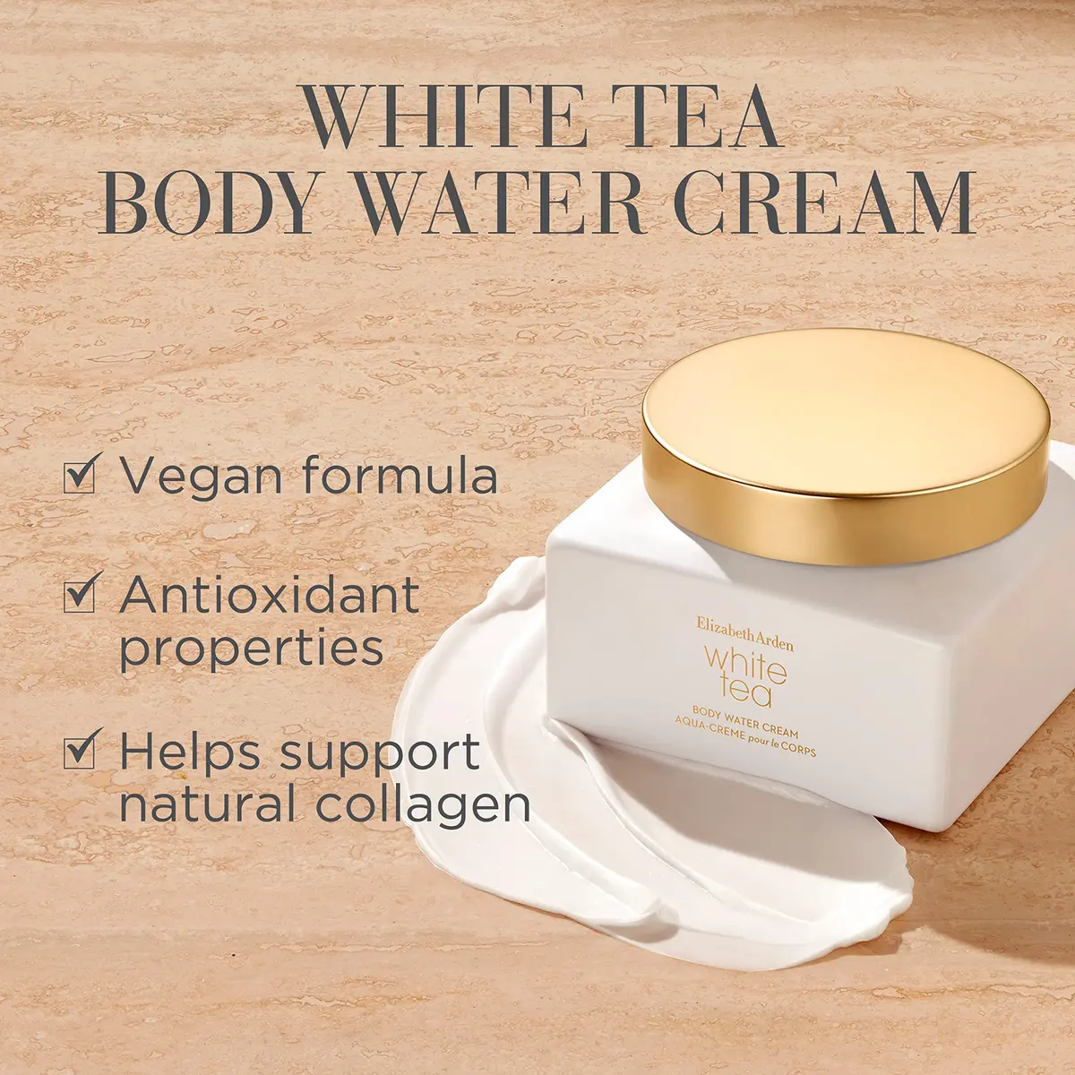 Elizabeth Arden White Tea Body Water Cream 7.6 Oz | Hydrates & Supports Collagen - view 6
