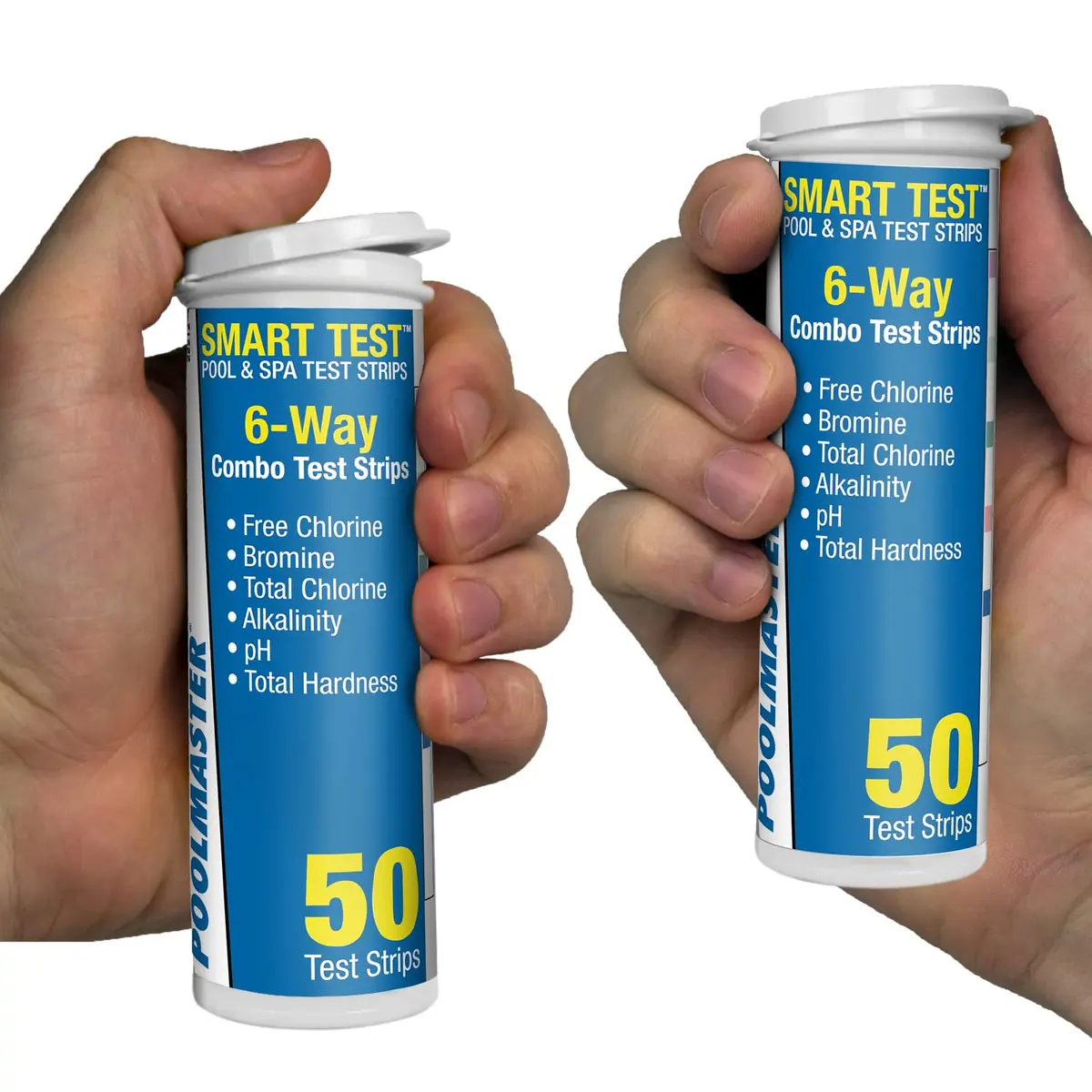 Poolmaster Smart Test 6-Way Swimming Pool and Spa Water Chemistry Test Strips 100 Count (2 Pack) | Test Chlorine, Bromine, pH, Alkalinity, Total Chlorine & Hardness - view 3
