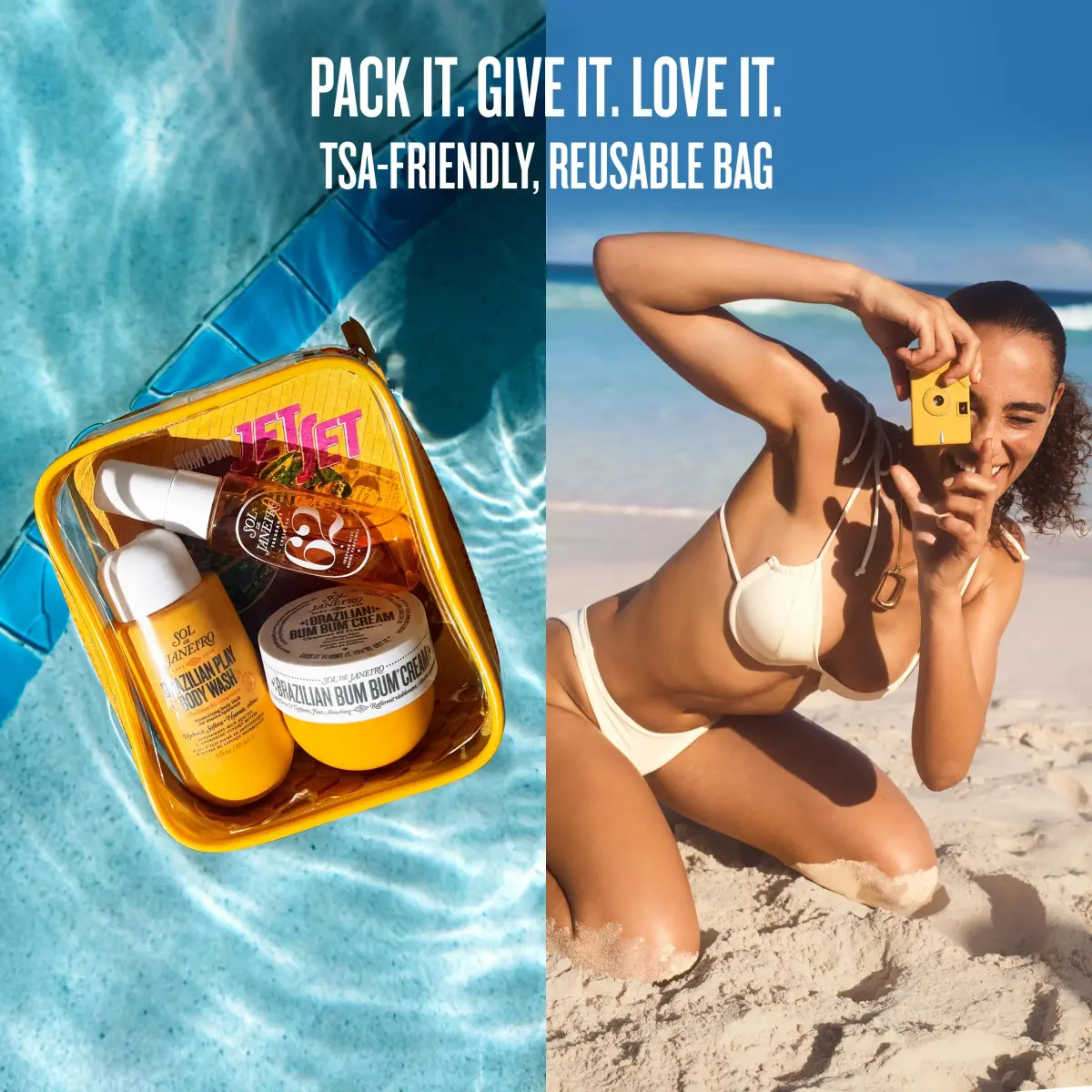 Sol de Janeiro Bum Bum Jet Set | Cheirosa '62 Scent, 170ml (5.75 Fl Oz) | Travel Size Luxury Beauty Set - view 7