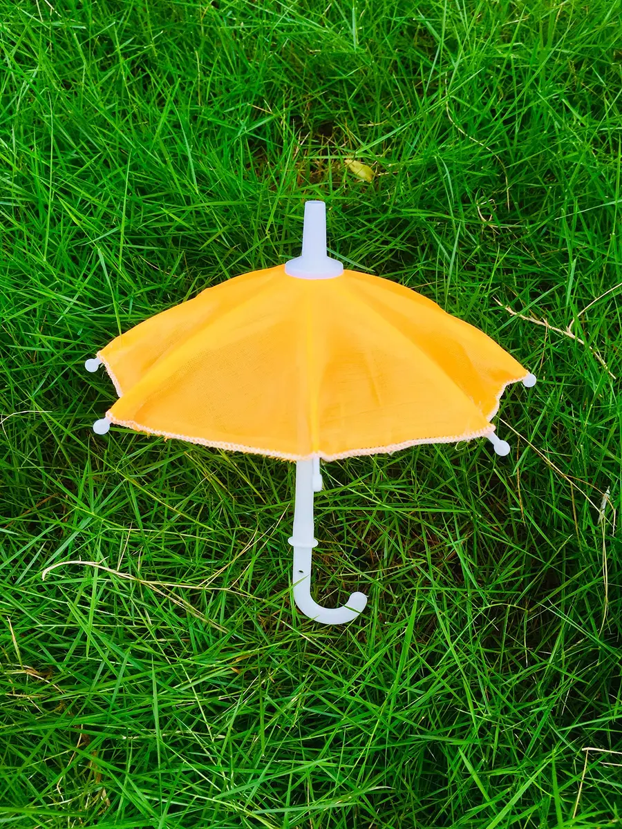Garden Of Arts Multicolour Cloth Umbrella for Kanhaji Ladoo Gopal | 7 Inch Traditional Decor - view 2