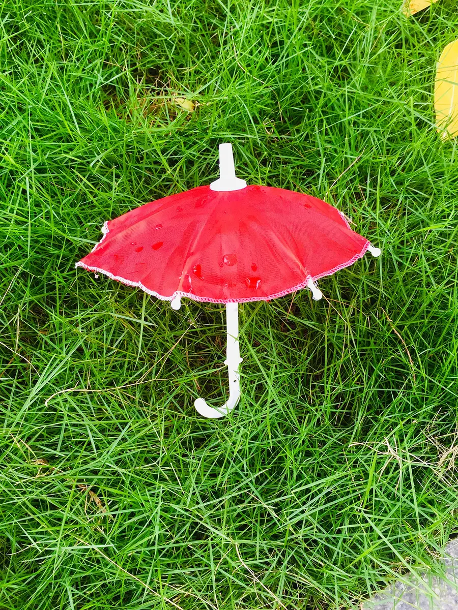 Garden Of Arts Multicolour Cloth Umbrella for Kanhaji Ladoo Gopal | 7 Inch Traditional Decor - view 4