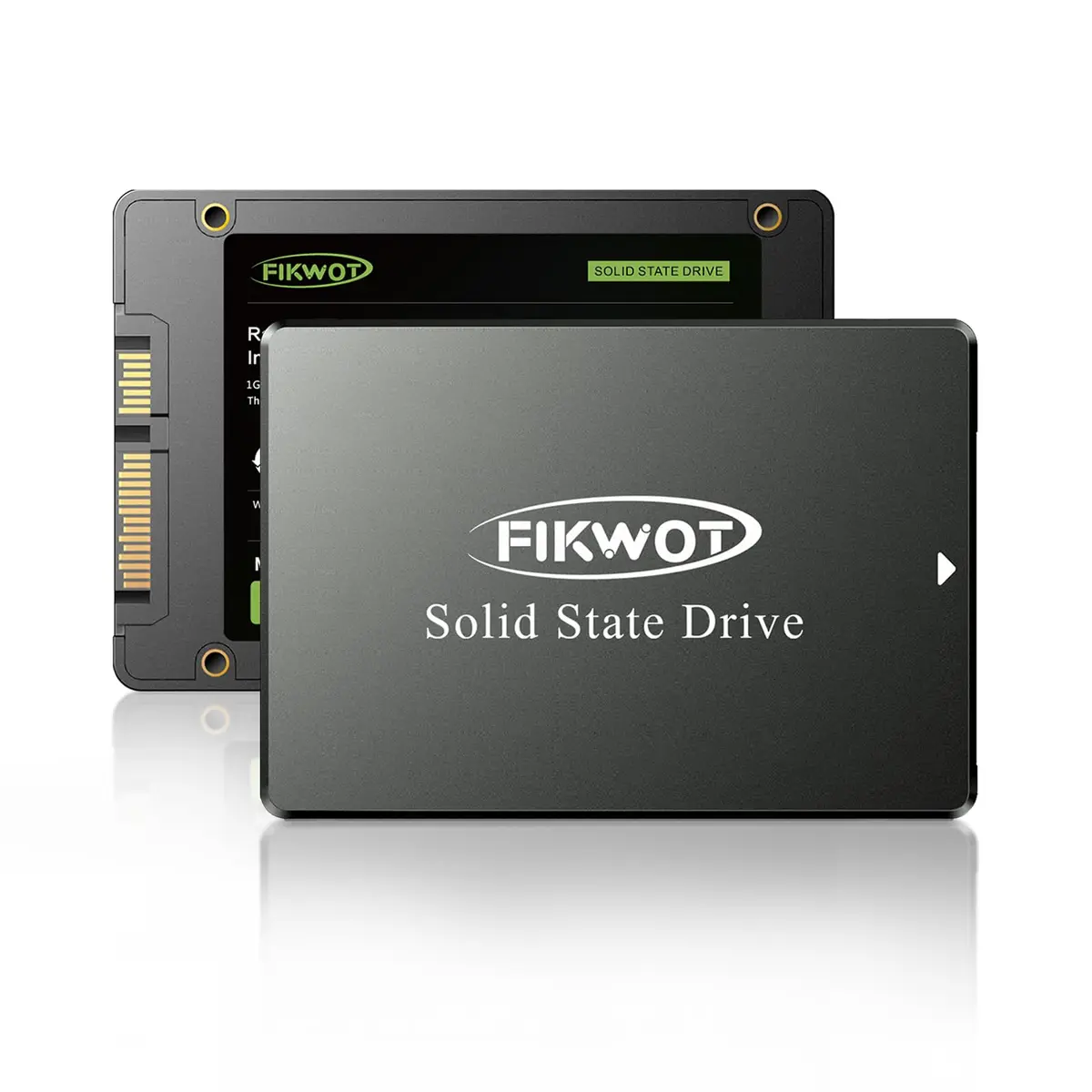 Fikwot FS810 128GB SSD | Internal SATA III Solid State Drive, Up to 560MB/s, 3D NAND TLC, 2.5" for Desktops & Laptops (Black) - main product image