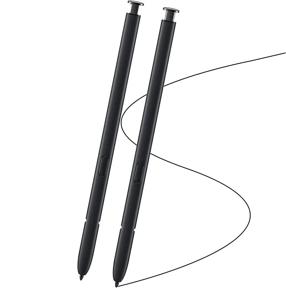 PCTC 2 Pack S Pen Replacement for Samsung Galaxy S22 Ultra 5G 6.8" Stylus Pen (Phantom Black) | Without Bluetooth - main product image