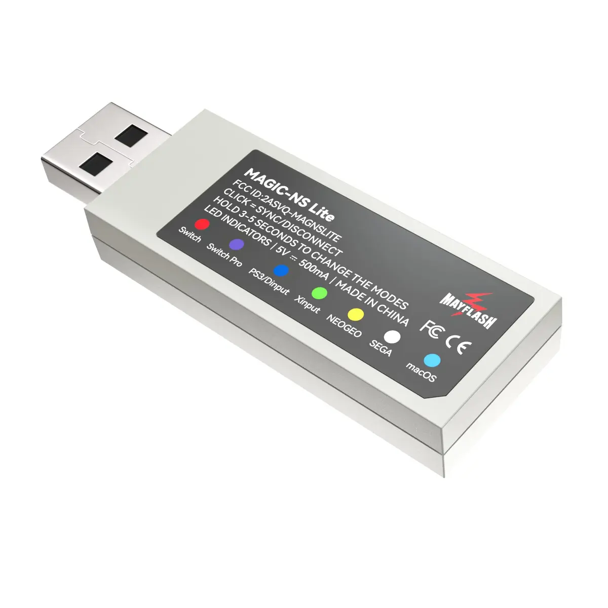 MAYFLASH Magic-NS Lite Wireless Bluetooth USB Adapter for Switch, Windows, macOS, PS5 Controller | 200ml (6.76 Fl Oz) - main product image