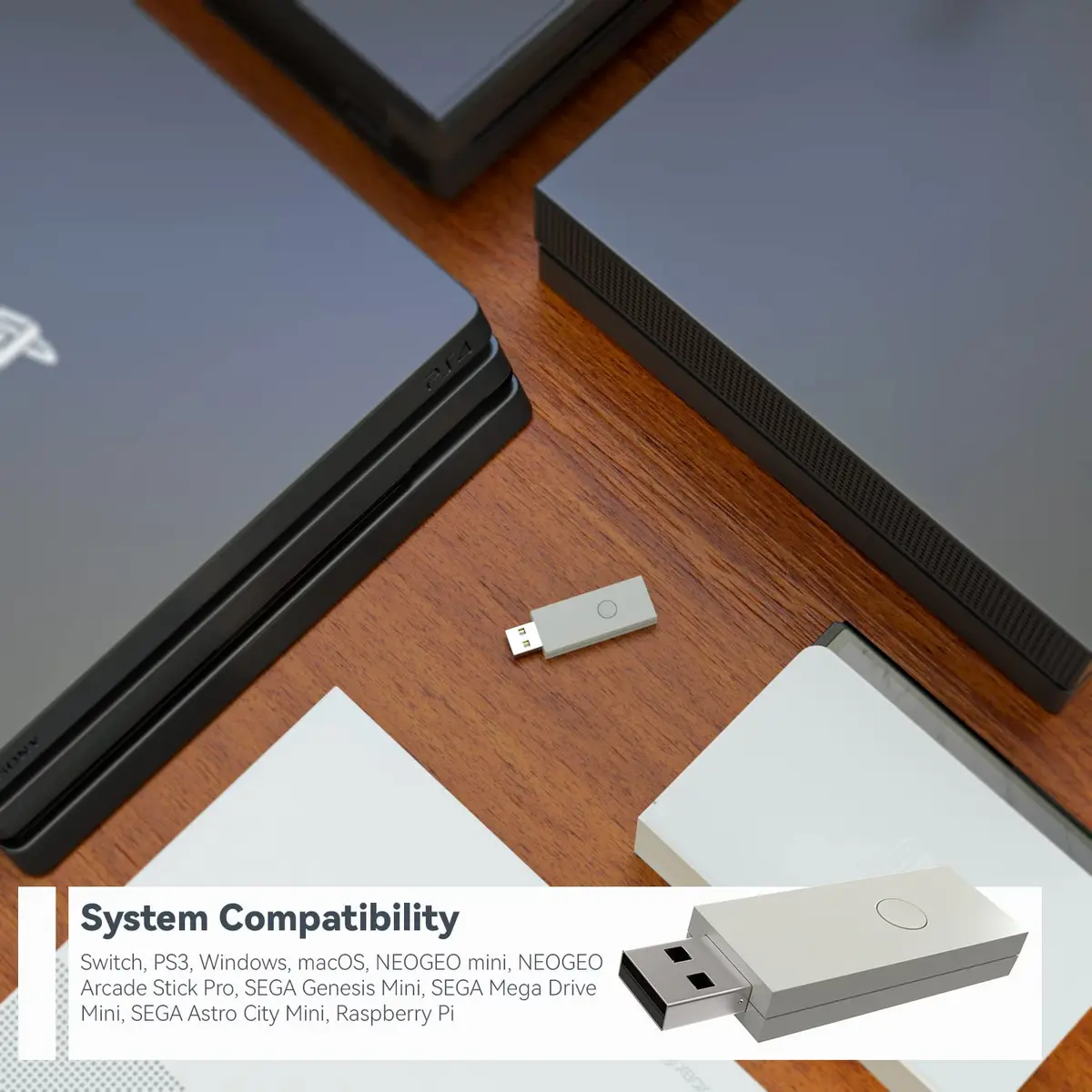 MAYFLASH Magic-NS Lite Wireless Bluetooth USB Adapter for Switch, Windows, macOS, PS5 Controller | 200ml (6.76 Fl Oz) - view 4