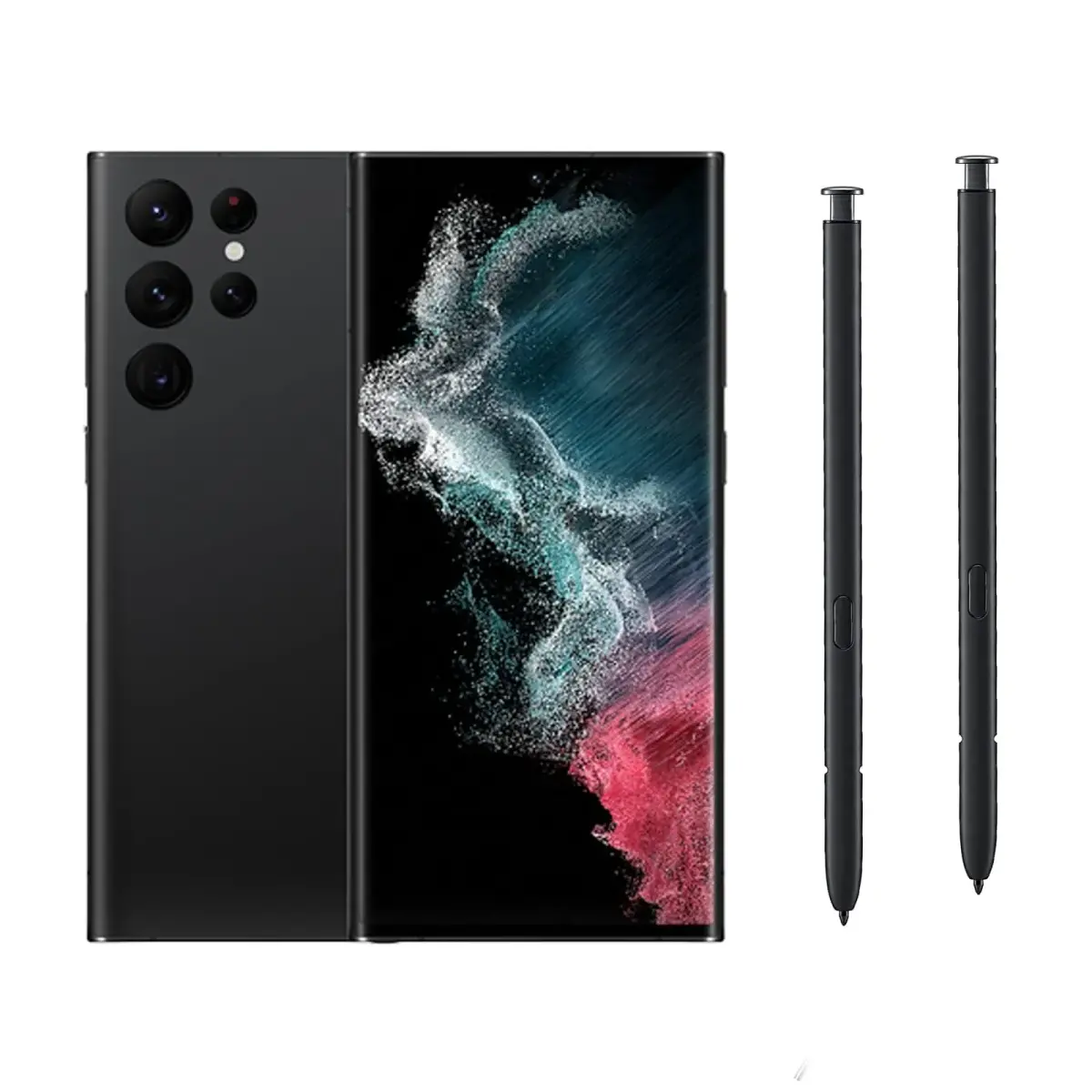 Alovexiong Replacement S Pen for Samsung Galaxy S22 Ultra 5G SM-S908 (Black, 2-Pack) - main product image