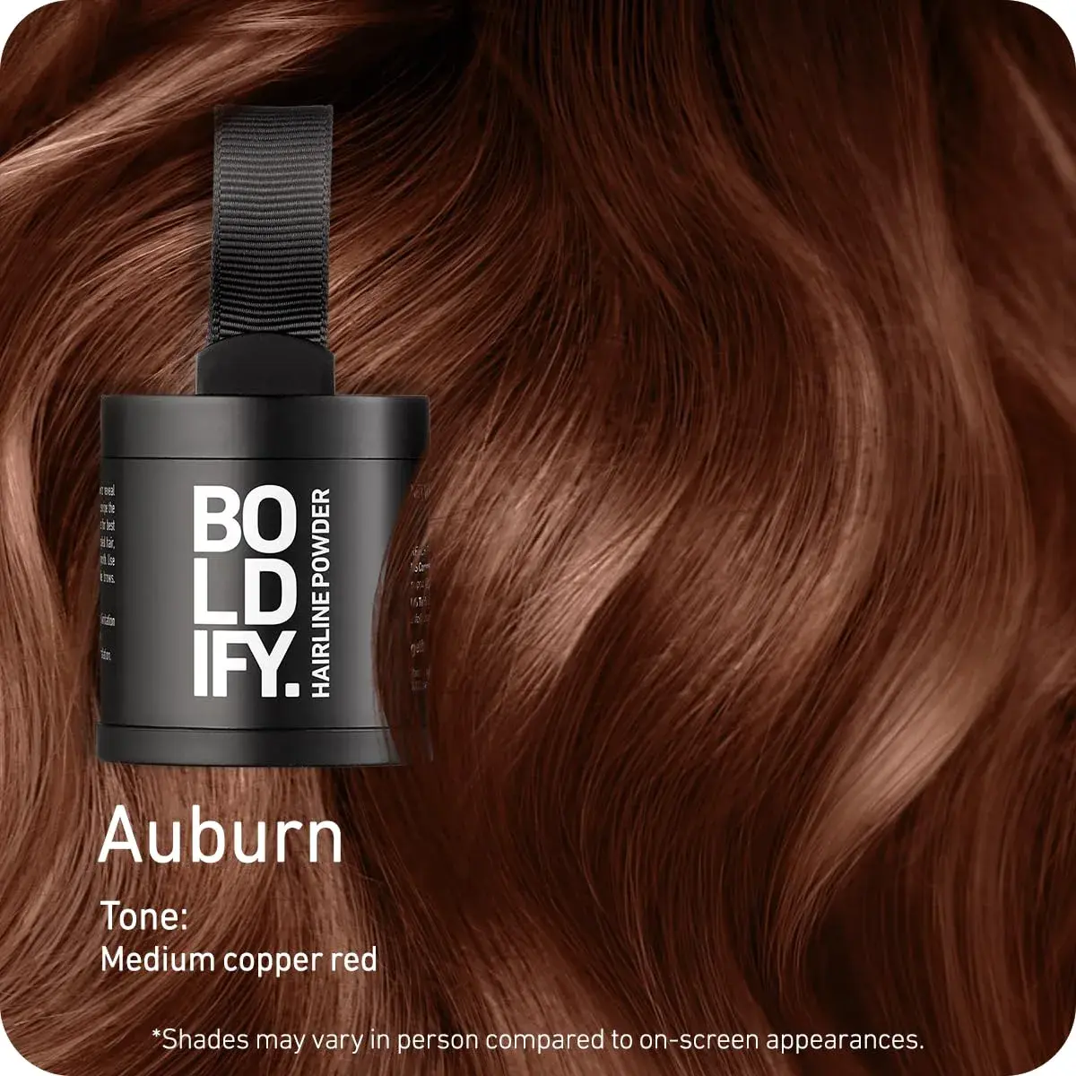 Boldify Hairline Powder Auburn 10g | Instant Root Coverage & Thinning Hair Filler - view 2