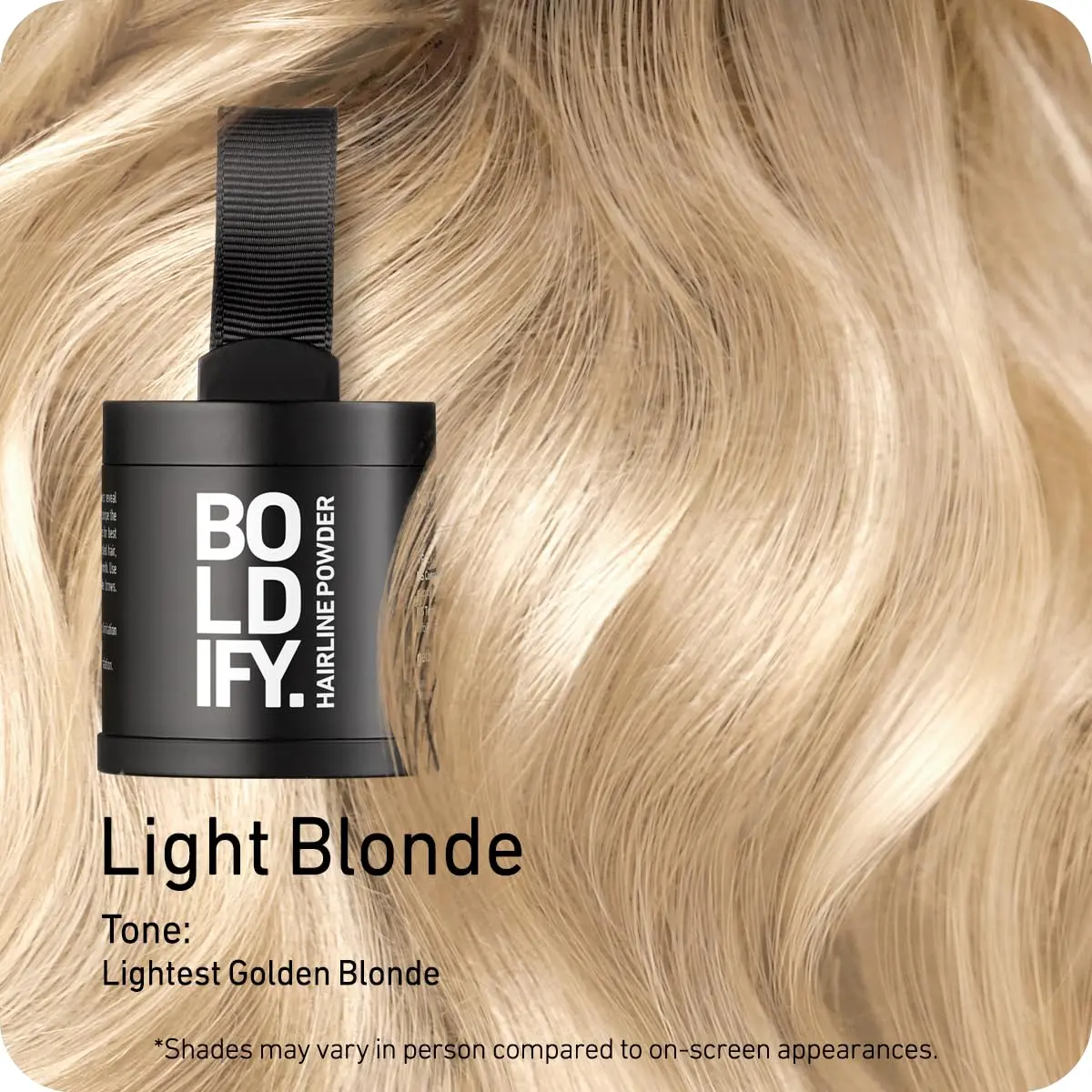 Boldify Hairline Powder Root Touch Up Light Blonde 10g | Instant Gray Coverage for Thinning Hair - view 2