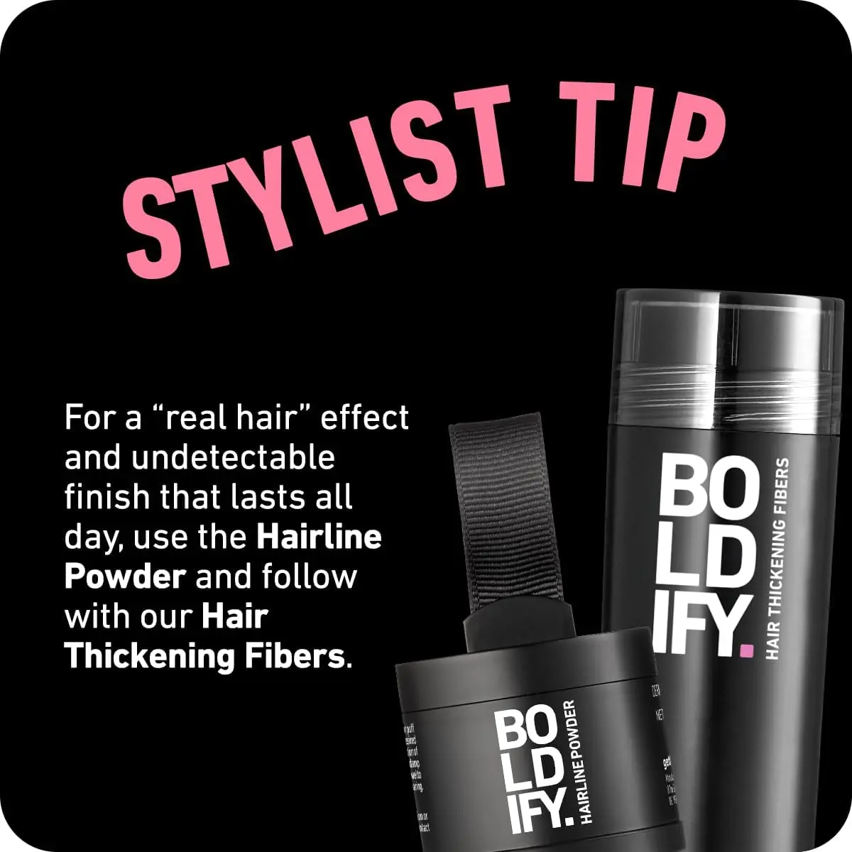 Boldify Hairline Powder Root Touch Up Hazel Brown 4g | Instantly Conceals Regrowth & Thinning Hairlines - view 9