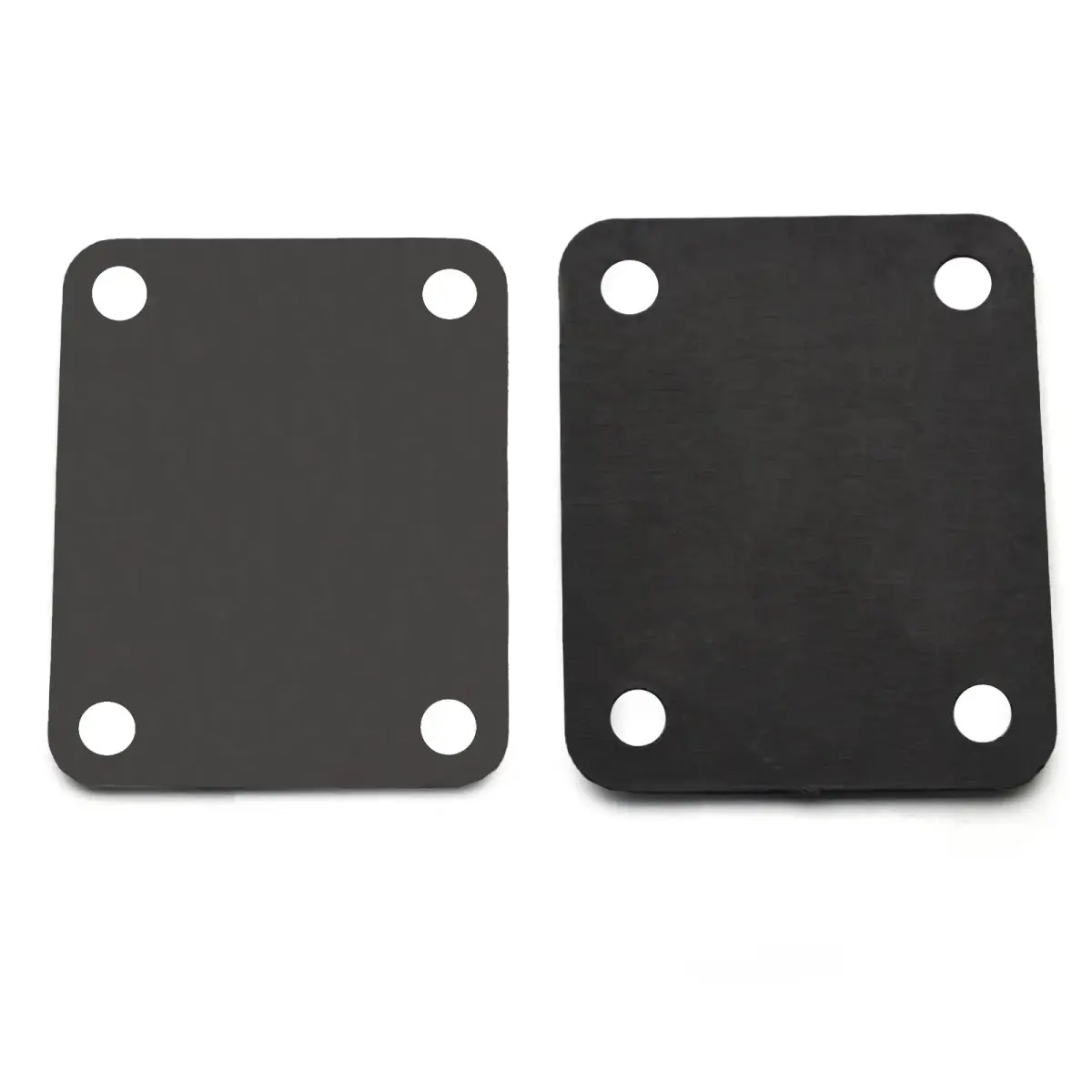 MAXCHEER Black Electric Bass Guitar Neck Plate with Screws | 64.5mm x 51.2mm - view 7
