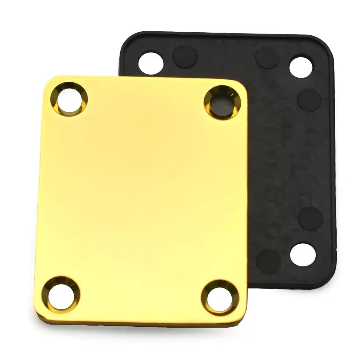 MAXCHEER Gold Bass Guitar Neck Plate with Screws | Strengthen Joint Connector - view 6