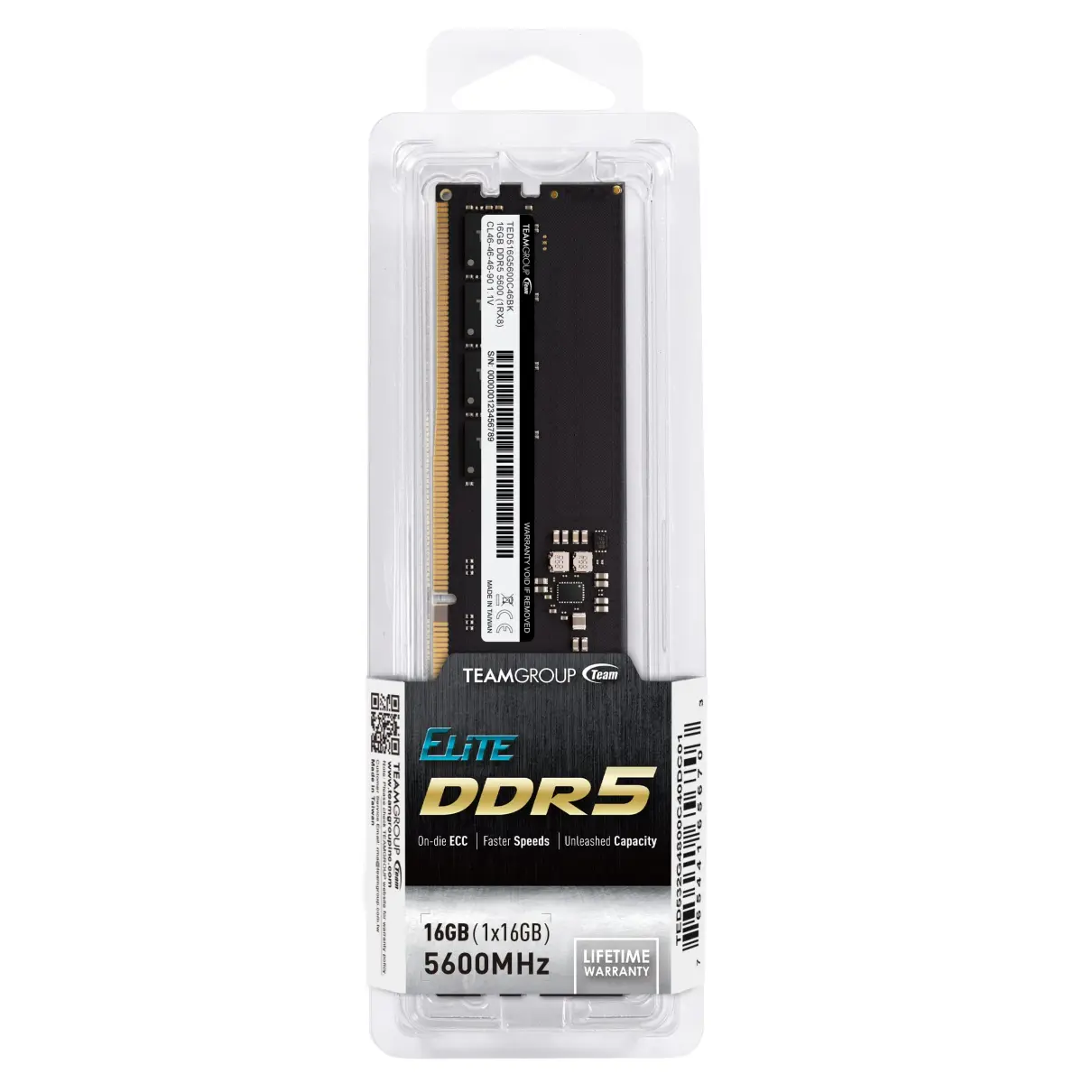 TEAMGROUP Elite DDR5 16GB 5600MHz (PC5-44800) CL46 UDIMM | Faster Speeds, Stronger Multitasking - view 7