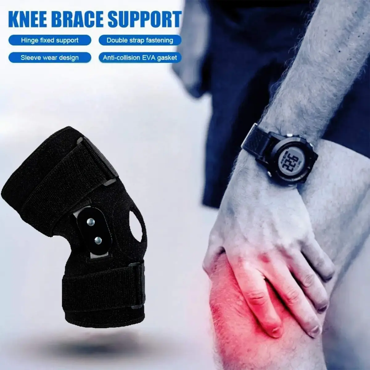 GONAIREY Decompression Knee Brace XXL | Stable Support for ACL, Arthritis, Meniscus Tear, Tendinitis Pain, Adjustable Compression Band - view 4