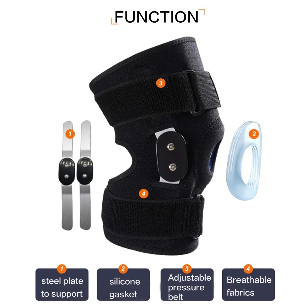 GONAIREY Decompression Knee Brace XXL | Stable Support for ACL, Arthritis, Meniscus Tear, Tendinitis Pain, Adjustable Compression Band - view 2