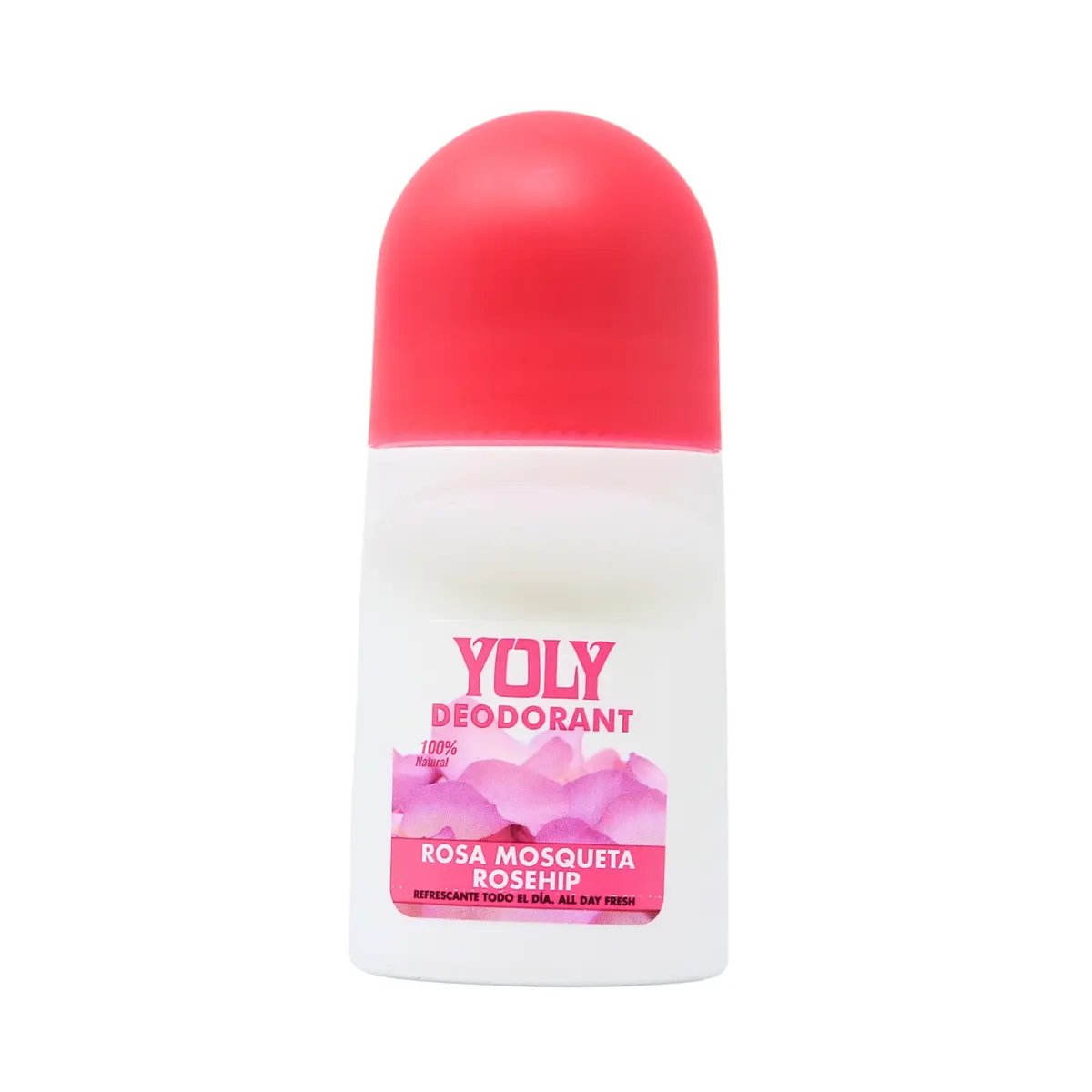 YOLY Rosa Mosqueta Antiperspirant Roll-On 75ml | All Day Fresh & Odor Control - main product image