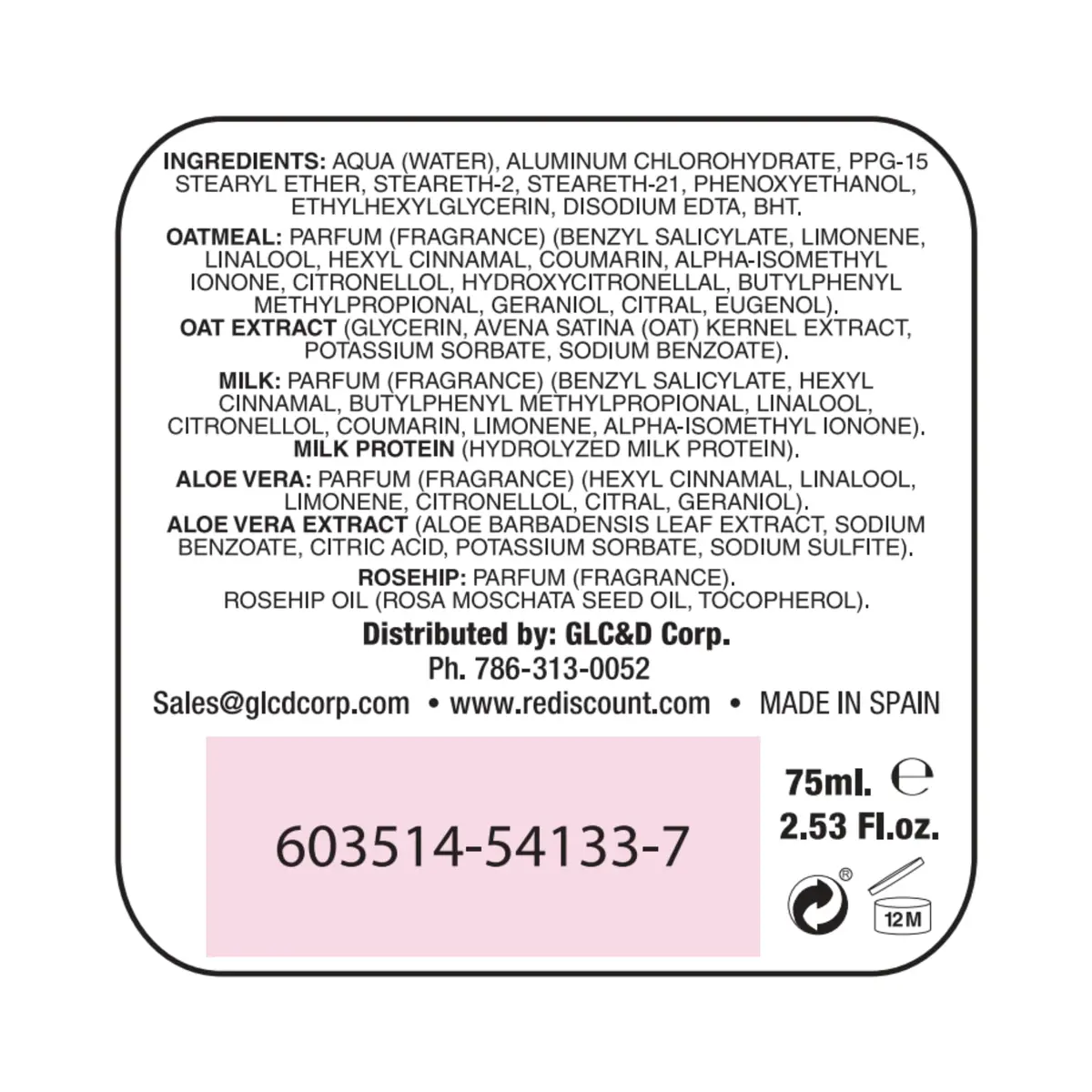 YOLY Rosa Mosqueta Antiperspirant Roll-On 75ml | All Day Fresh & Odor Control - view 5