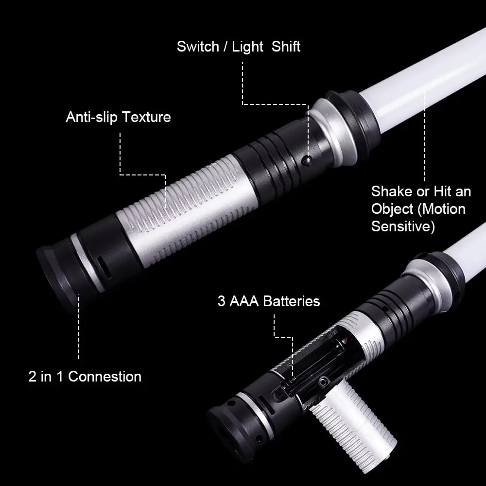 OSDUE Light Up Saber with Sound 7 Colors | Retractable Kids Toy 80cm - view 4