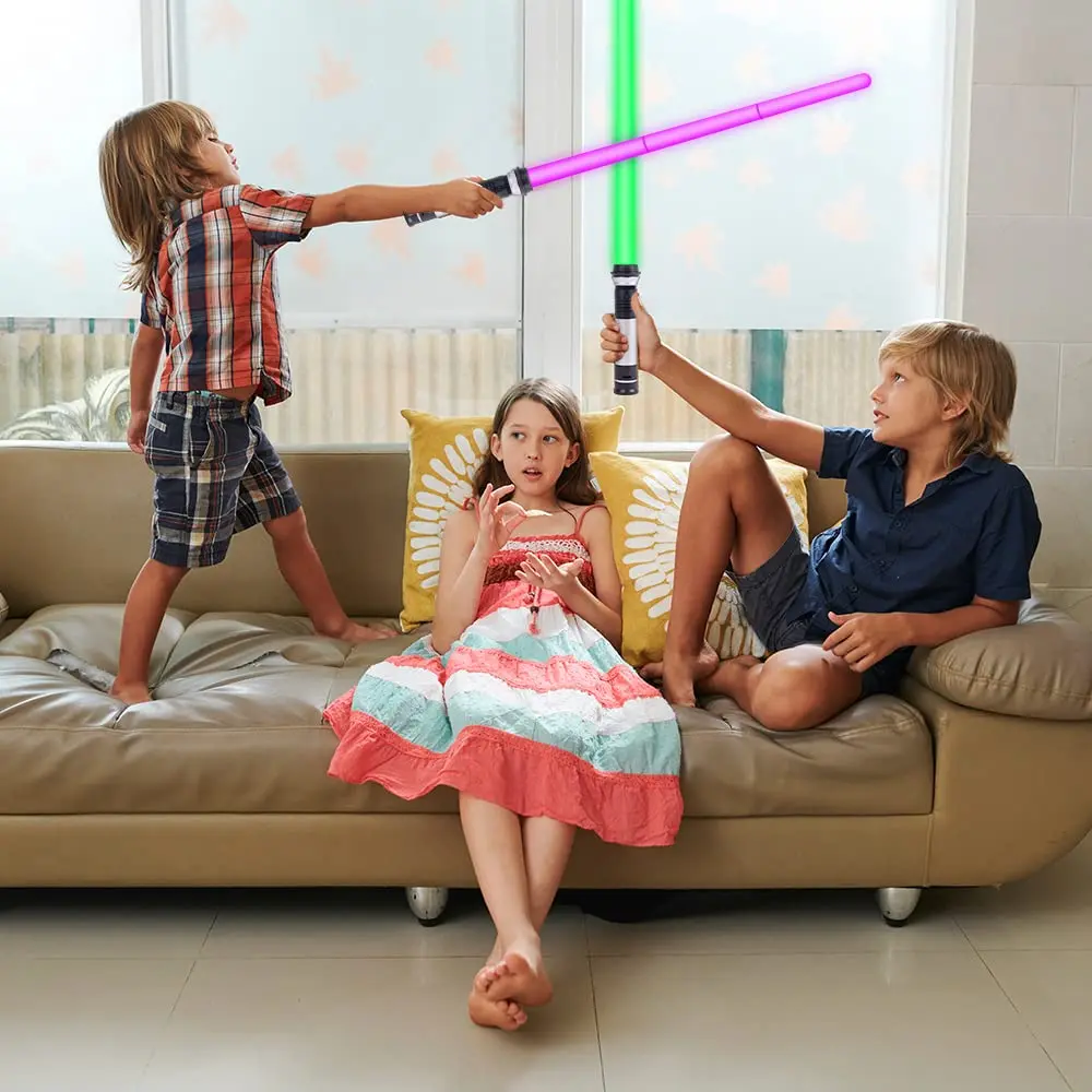 OSDUE Light Up Saber with Sound 7 Colors | Retractable Kids Toy 80cm - view 6