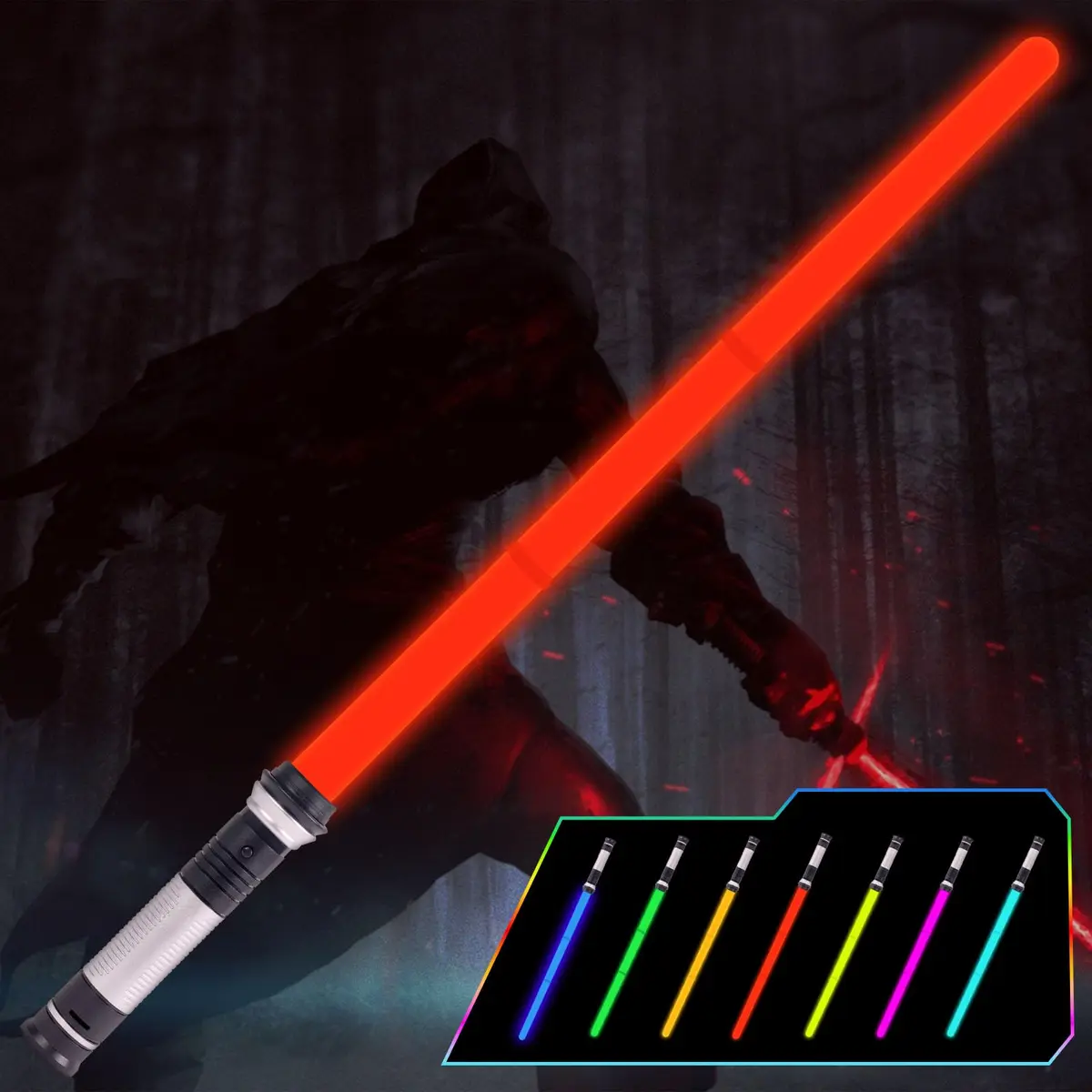 OSDUE Light Up Saber with Sound 7 Colors | Retractable Kids Toy 80cm - main product image
