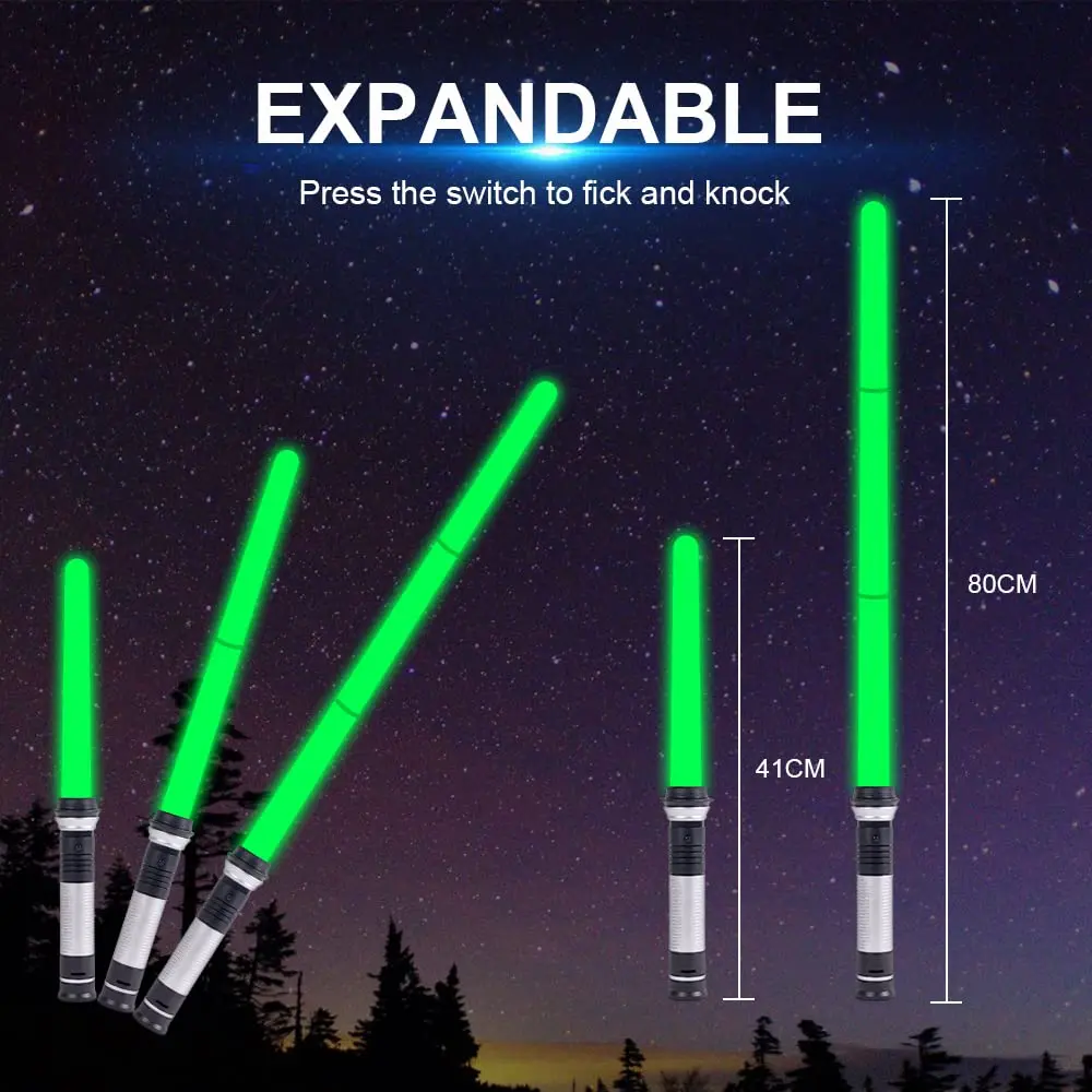 OSDUE Light Up Saber with Sound 7 Colors | Retractable Kids Toy 80cm - view 3