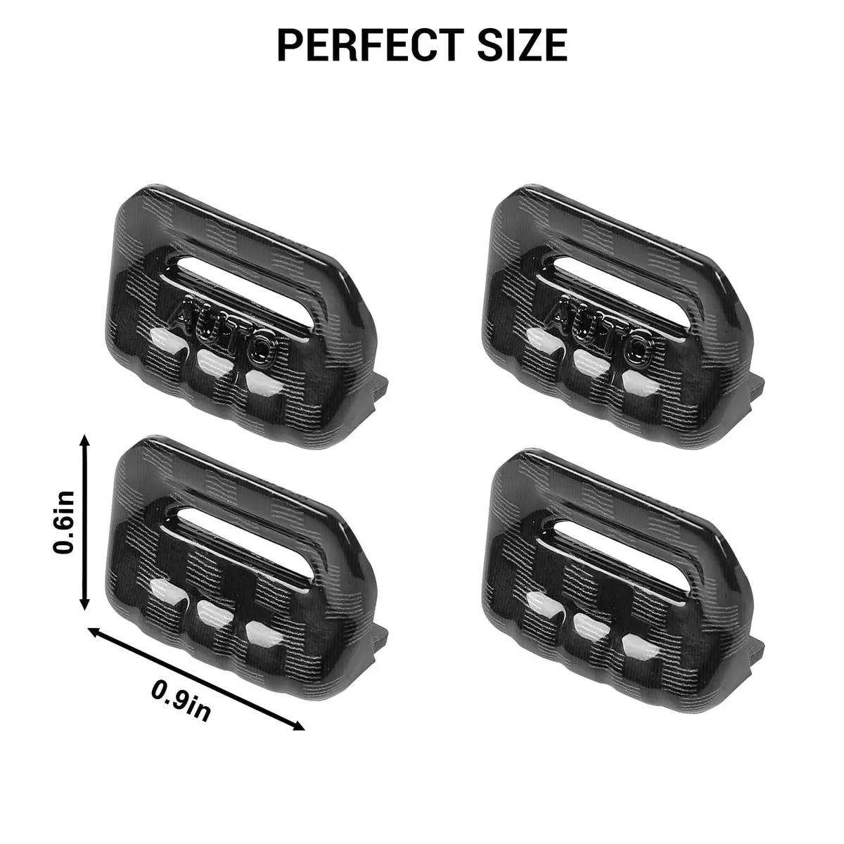 Jimen Compatible with Jeep Wrangler JL JLU 2018-2023 & Gladiator JT 2020-2023, 4PCS Carbon Fiber Interior Trim - view 4