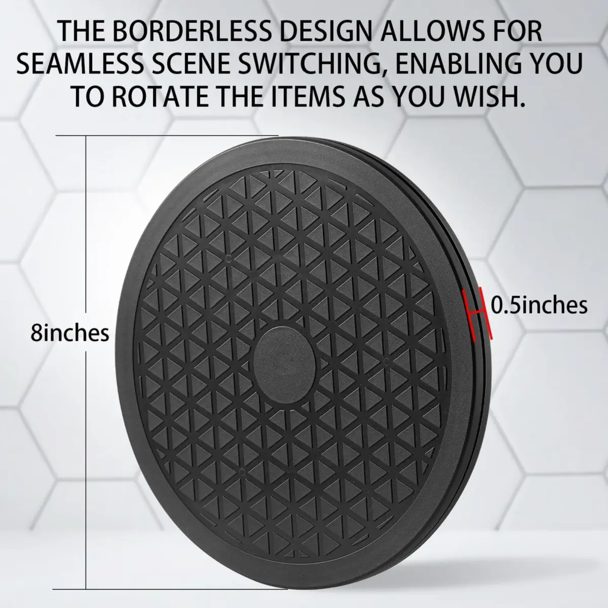 QDiShi 8 Inch Rotating Swivel Stand 2-Pack | Heavy Duty ABS Turntable - view 2