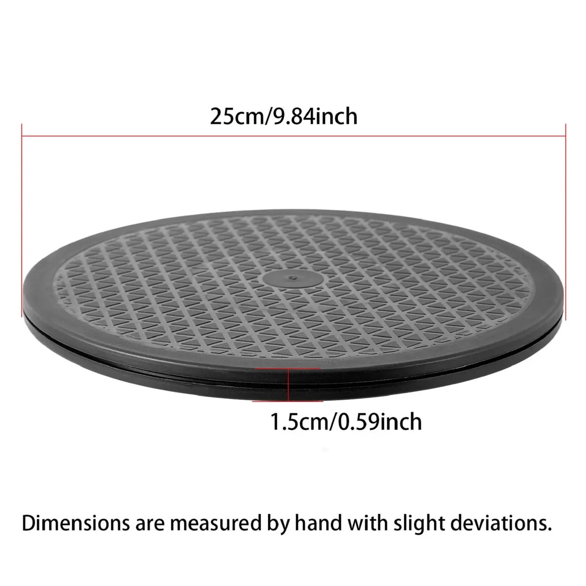 QDiShi Heavy Duty Lazy Susan Turntable Swivel Base 2 Pack, 28 cm (10 Inch) | Smooth 360° Rotation for Kitchen Cabinets & TV - view 4
