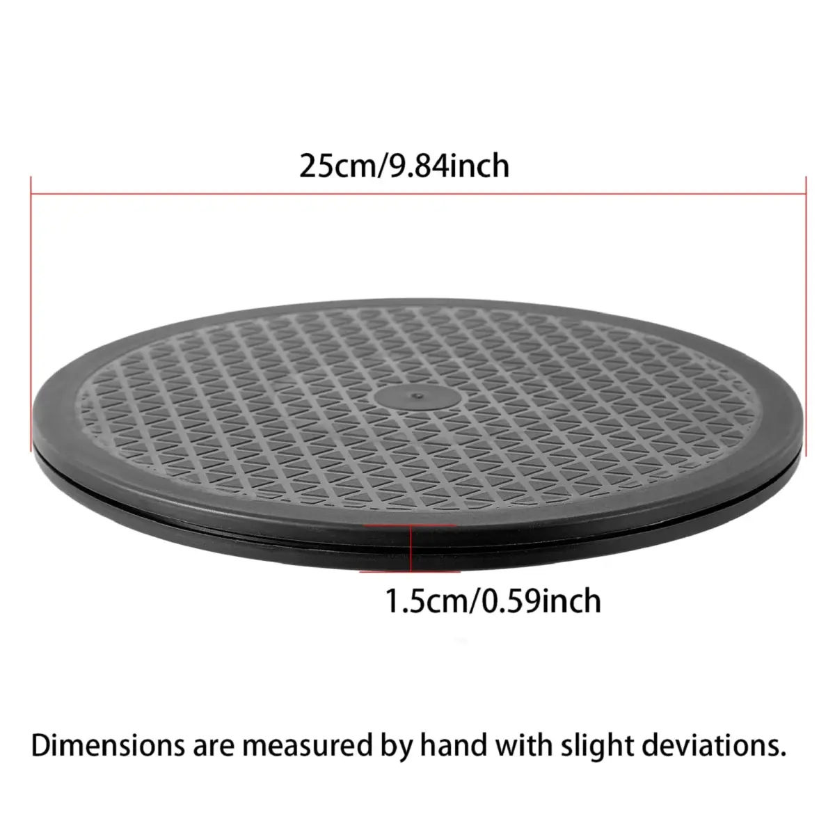 QDiShi Heavy Duty Rotating Swivel Stand 25.4 cm (10 Inch) | Smooth 360° Rotation for Monitors & Plants - view 4