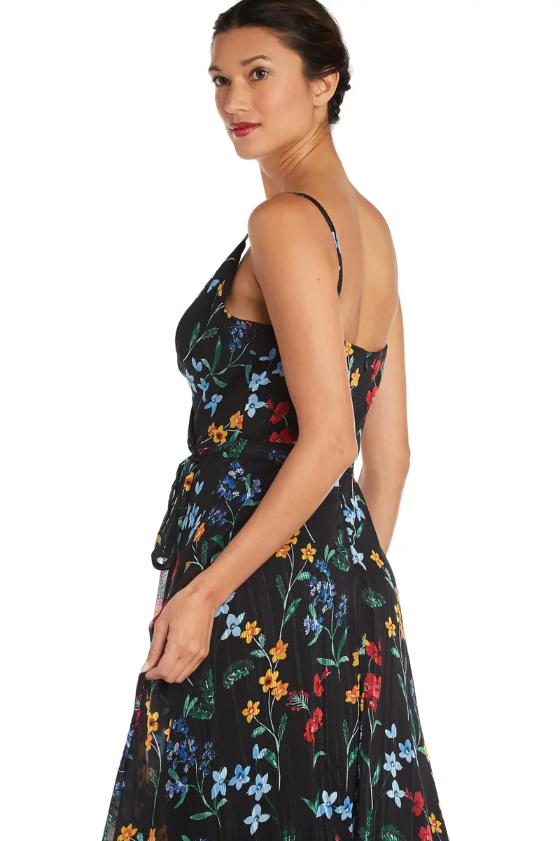 NIGHTWAY Women's Floral Satin Chiffon Maxi Dress 12 Petite | Flowy Summer Style - view 2