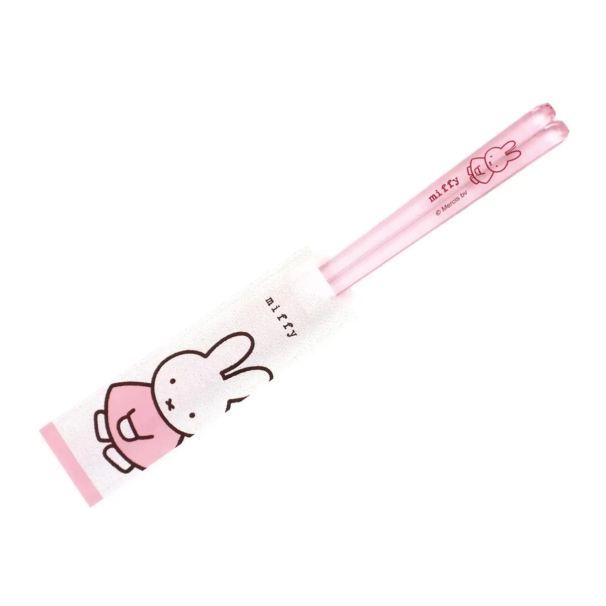 金正陶器(Kaneshotouki) Miffy Clear Chopsticks 23cm | Light Pink, Made in Japan, Dishwasher Safe - main product image