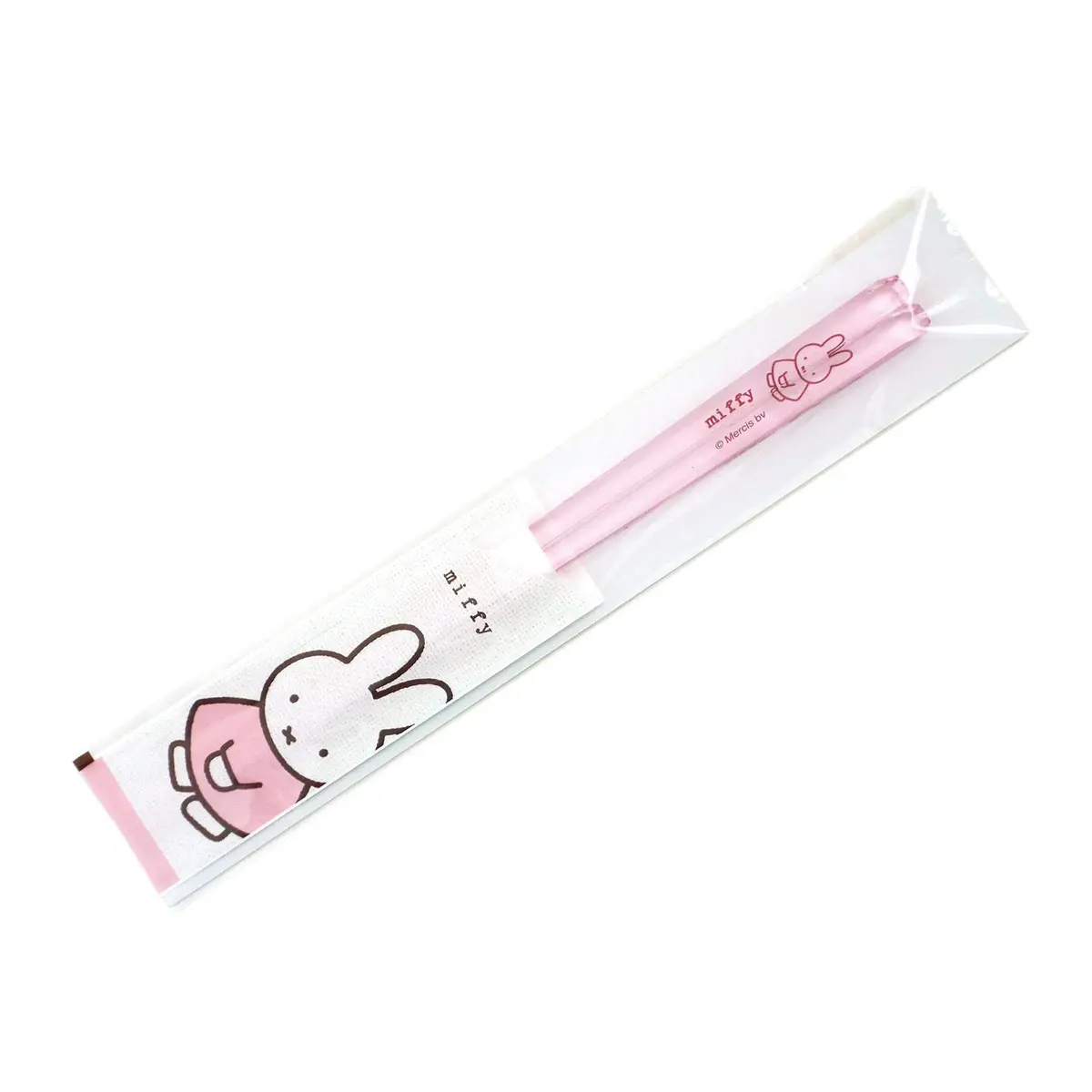 金正陶器(Kaneshotouki) Miffy Clear Chopsticks 23cm | Light Pink, Made in Japan, Dishwasher Safe - view 2