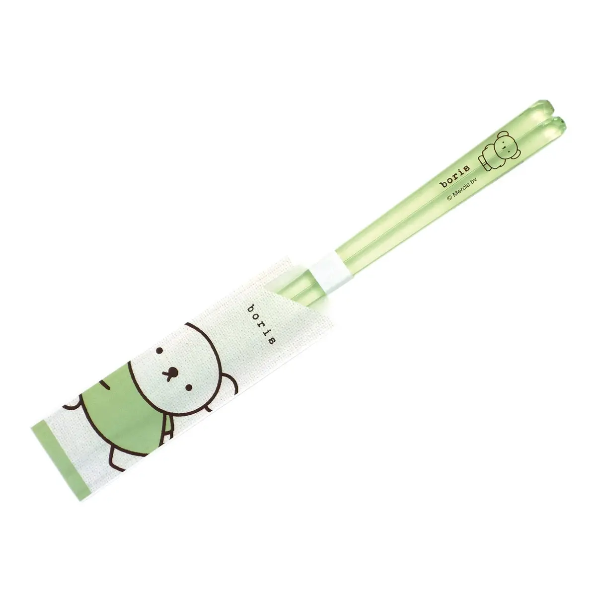 金正陶器(Kaneshotouki) Dick Bruna Miffy Clear Chopsticks 23cm | Light Green, Made in Japan - main product image