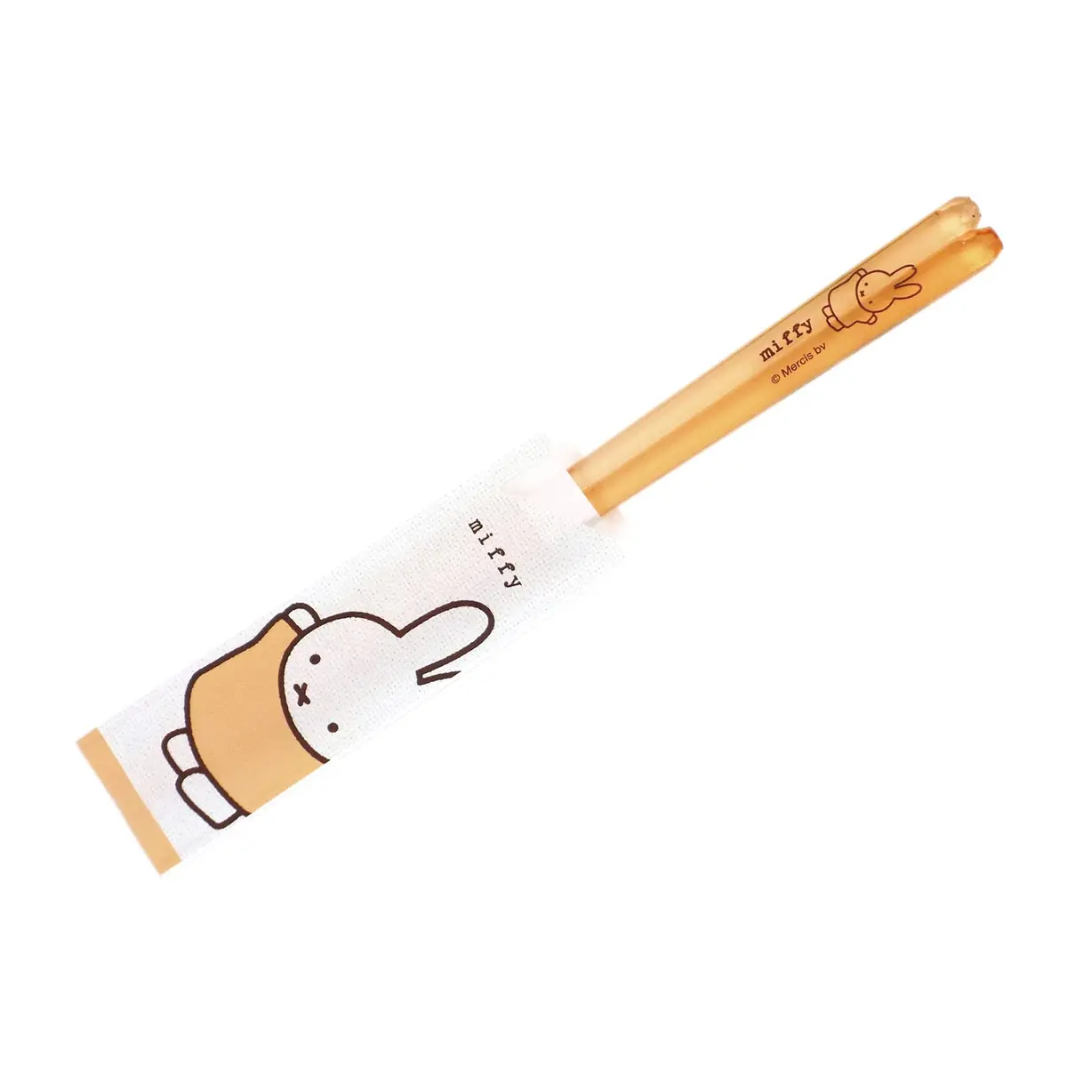金正陶器(Kaneshotouki) Miffy Clear Chopsticks 23cm | Light Orange, Made in Japan - main product image